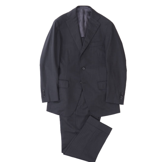 良品 リングジャケット RING JACKET ウール 背抜き アンコン セットアップ スーツ ジャケット パンツ 46 ダークグレー メンズ 正規品 5-ZG009