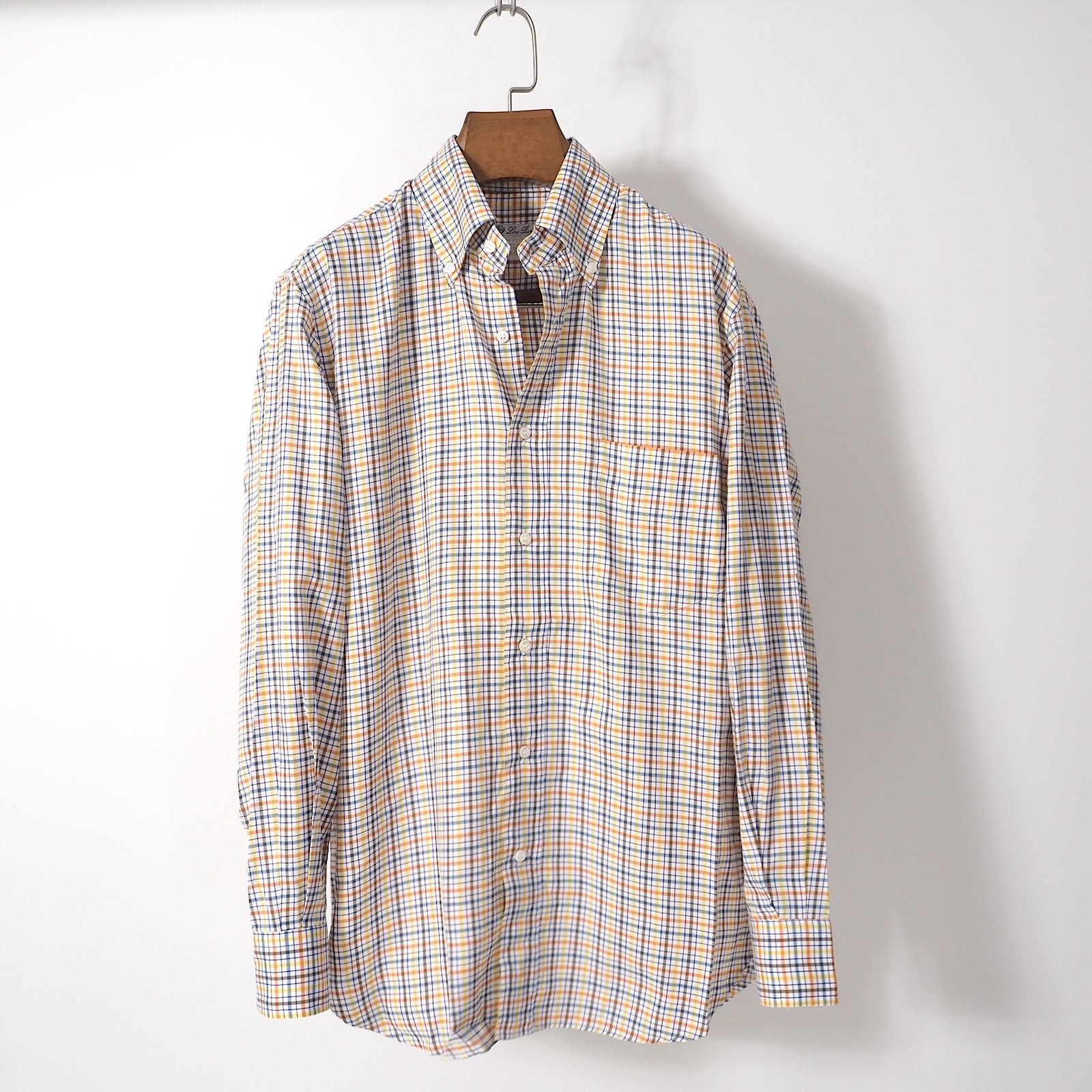 ロロピアーナ Loro Piana イタリア製 最高峰 長袖 シャツ S マルチ  