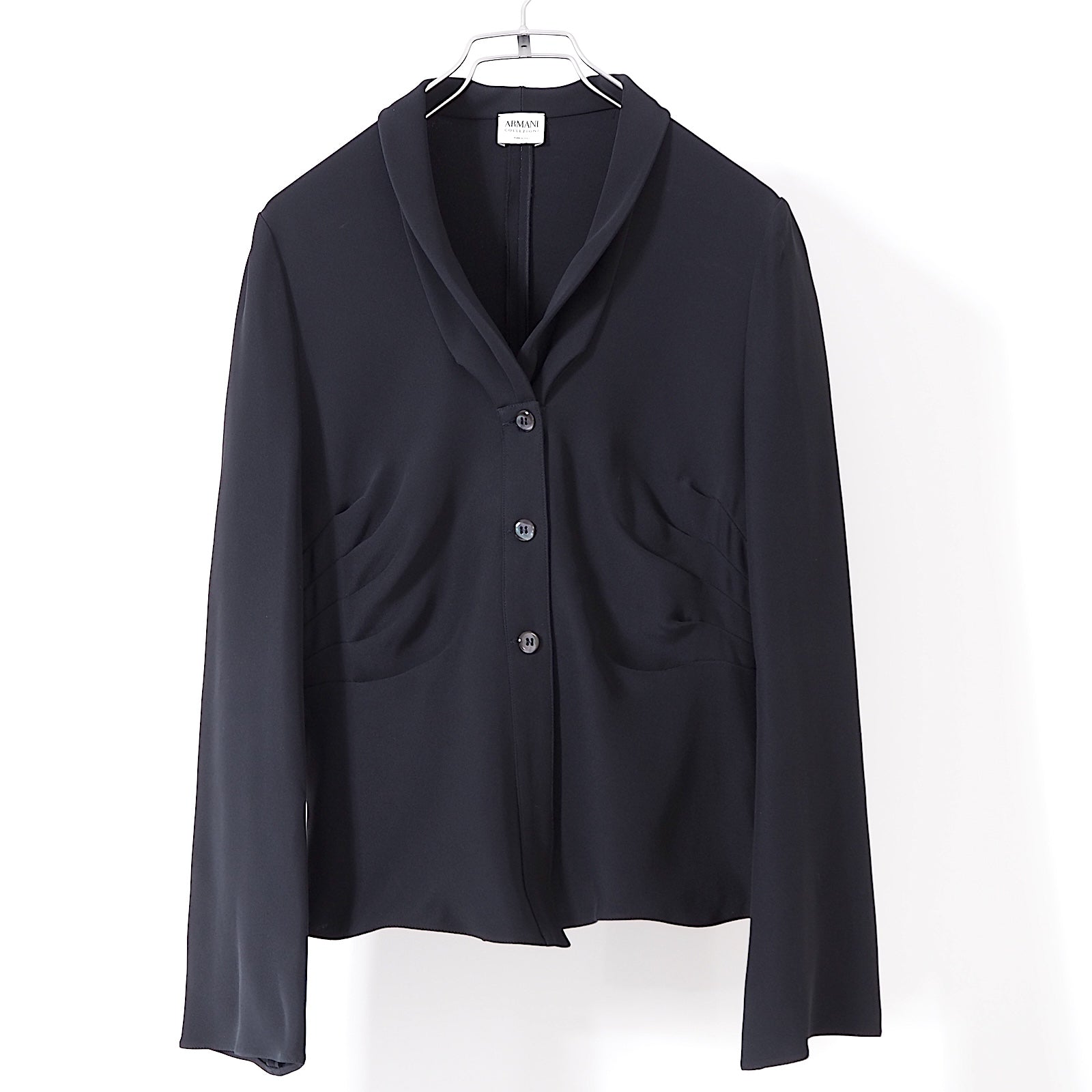 ARMANI COLLEZIONI 黒ジャケット ARMANI COLLEZIONI アルマーニ ジャケット メンズ コットン