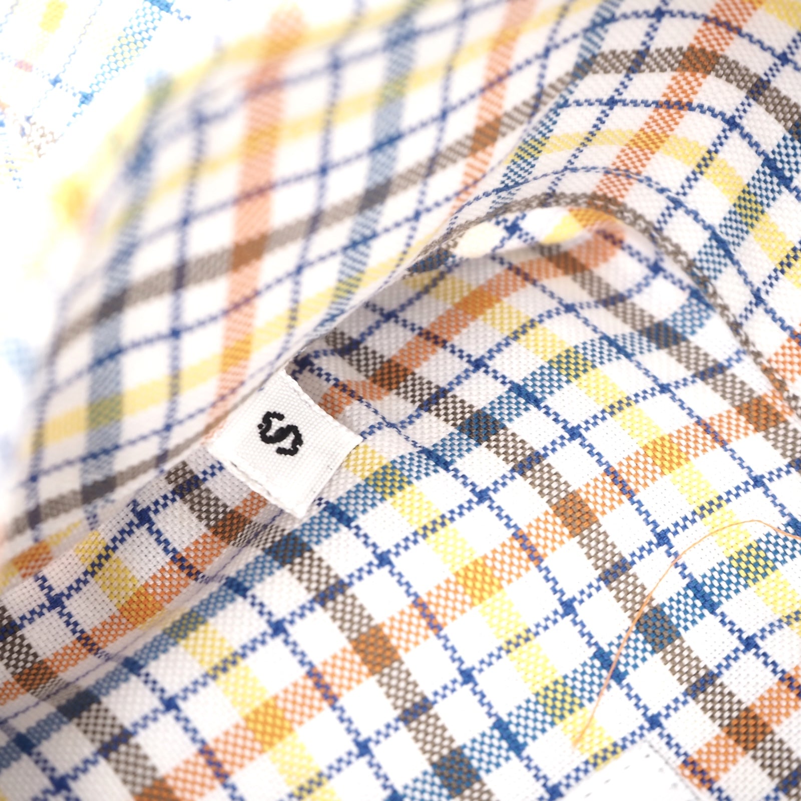 美品 ロロピアーナ Loro Piana イタリア製 長袖 シャツ S マルチカラー