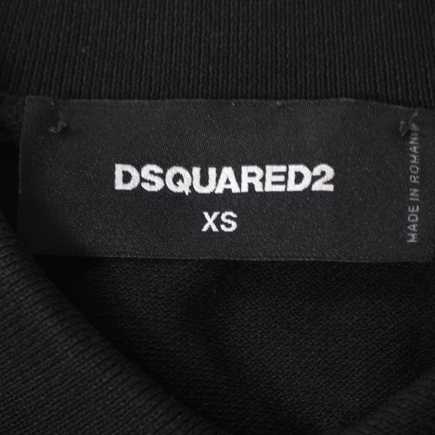 美品 ディースクエアード DSQUARED2 20SS ワッペン ポロシャツ XS ブラック メンズ 正規品 2-DH095