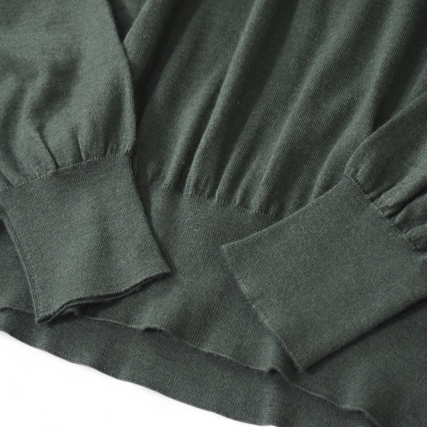 美品 ブルネロクチネリ BRUNELLO CUCINELLI イタリア製 カシミヤ シルク Vネック セーター 50 グリーン メンズ 正規品 2-DI252