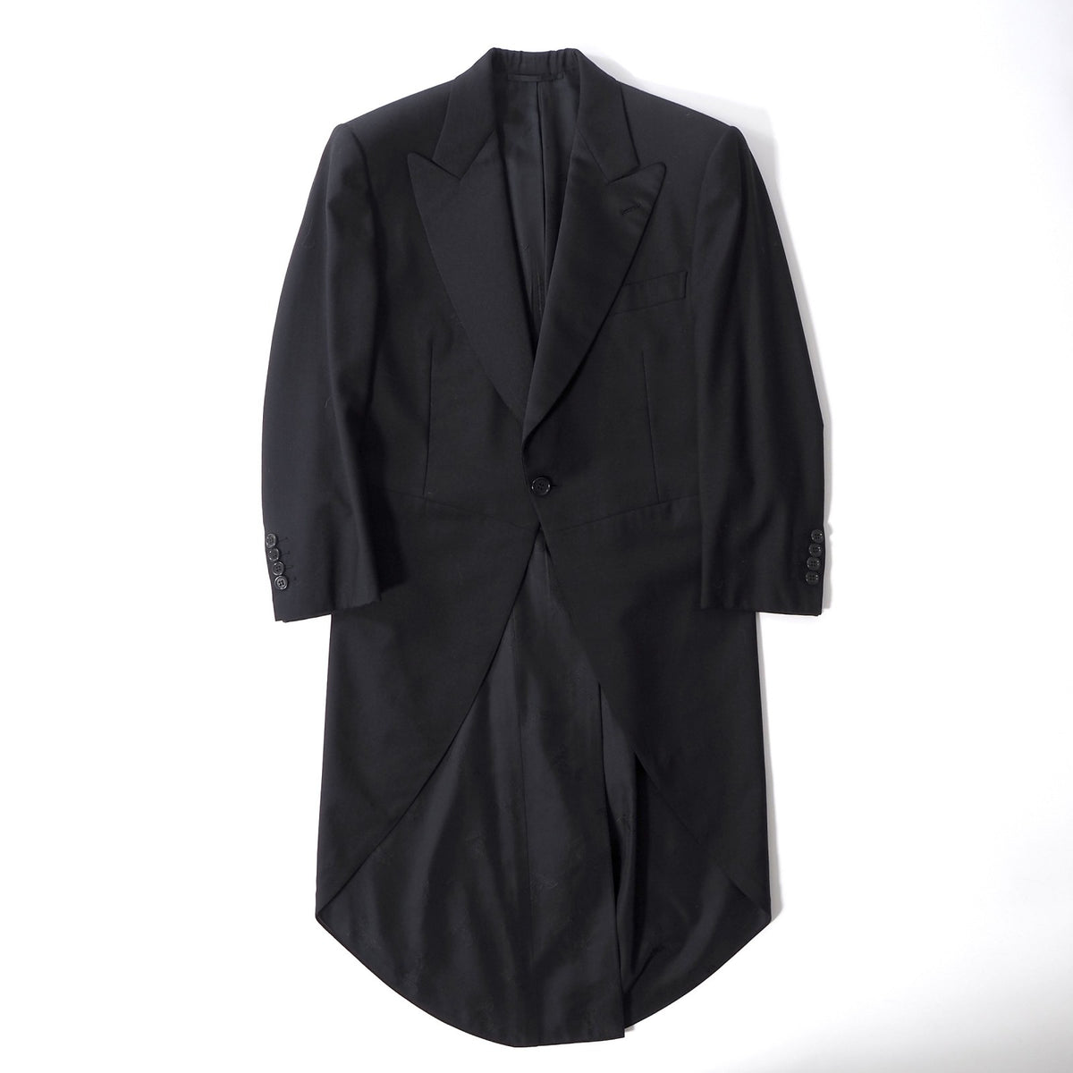 美品 ブリオーニ Brioni イタリア製 ウール タキシードジャケット 42 ブラック メンズ 正規品 2-WG053