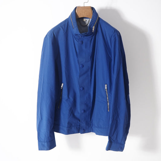 バーバリー BURBERRY 近年モデル ナイロン ジャケット ジップアップ L ブルー メンズ 正規品 3-YC289
