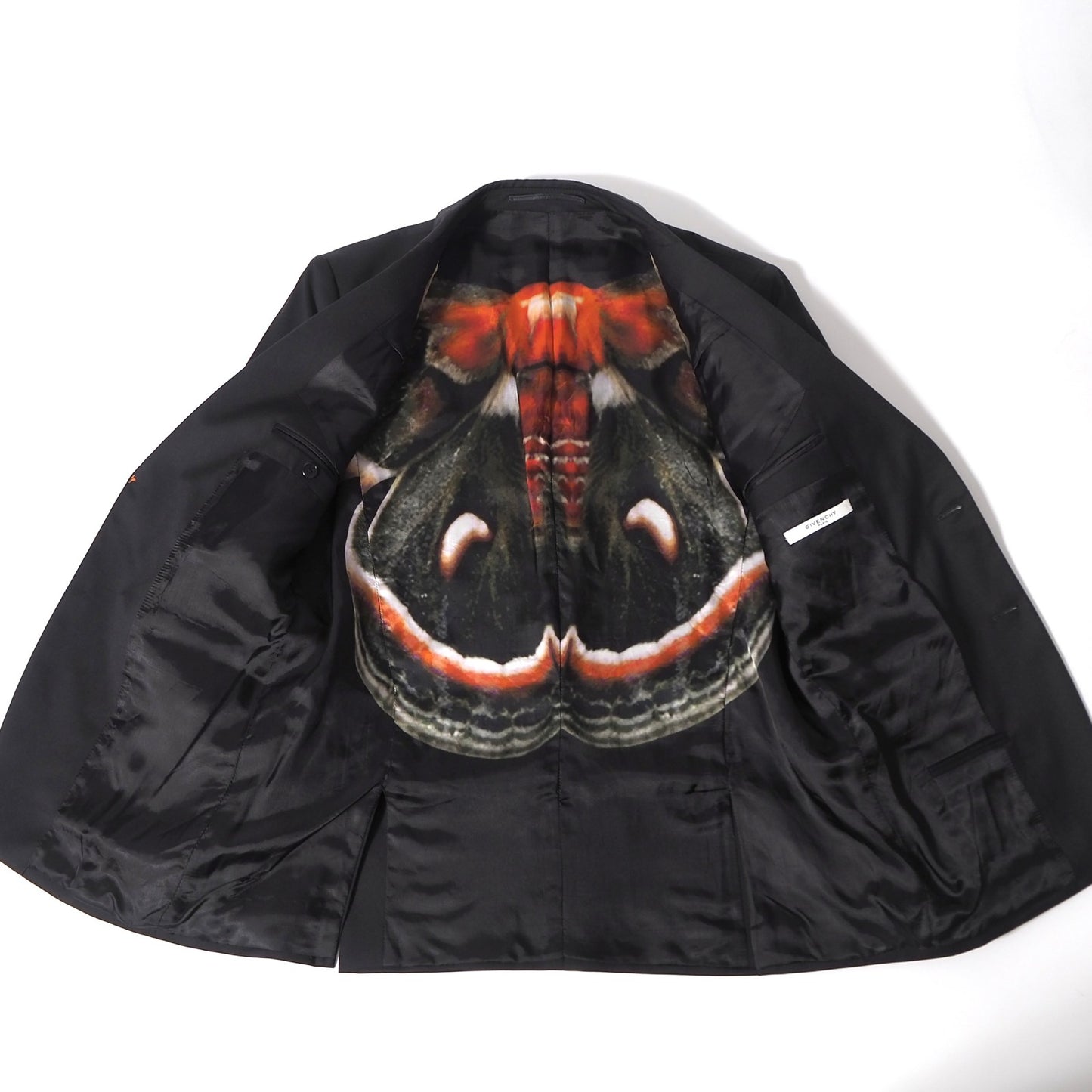 ジバンシー GIVENCHY ジバンシィ セクロピアサン柄 ウール ジャケット 52 ブラック メンズ 正規品 3-YI041