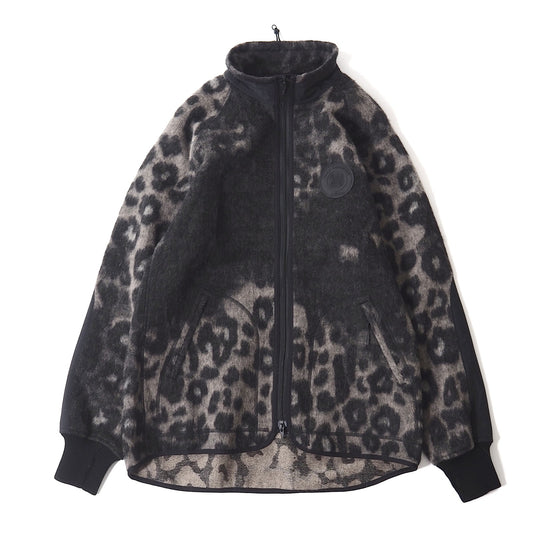 未使用 ワイスリー Y-3 フリース ジャケット S グレージュ レオパード メンズ 正規品 4-CI067