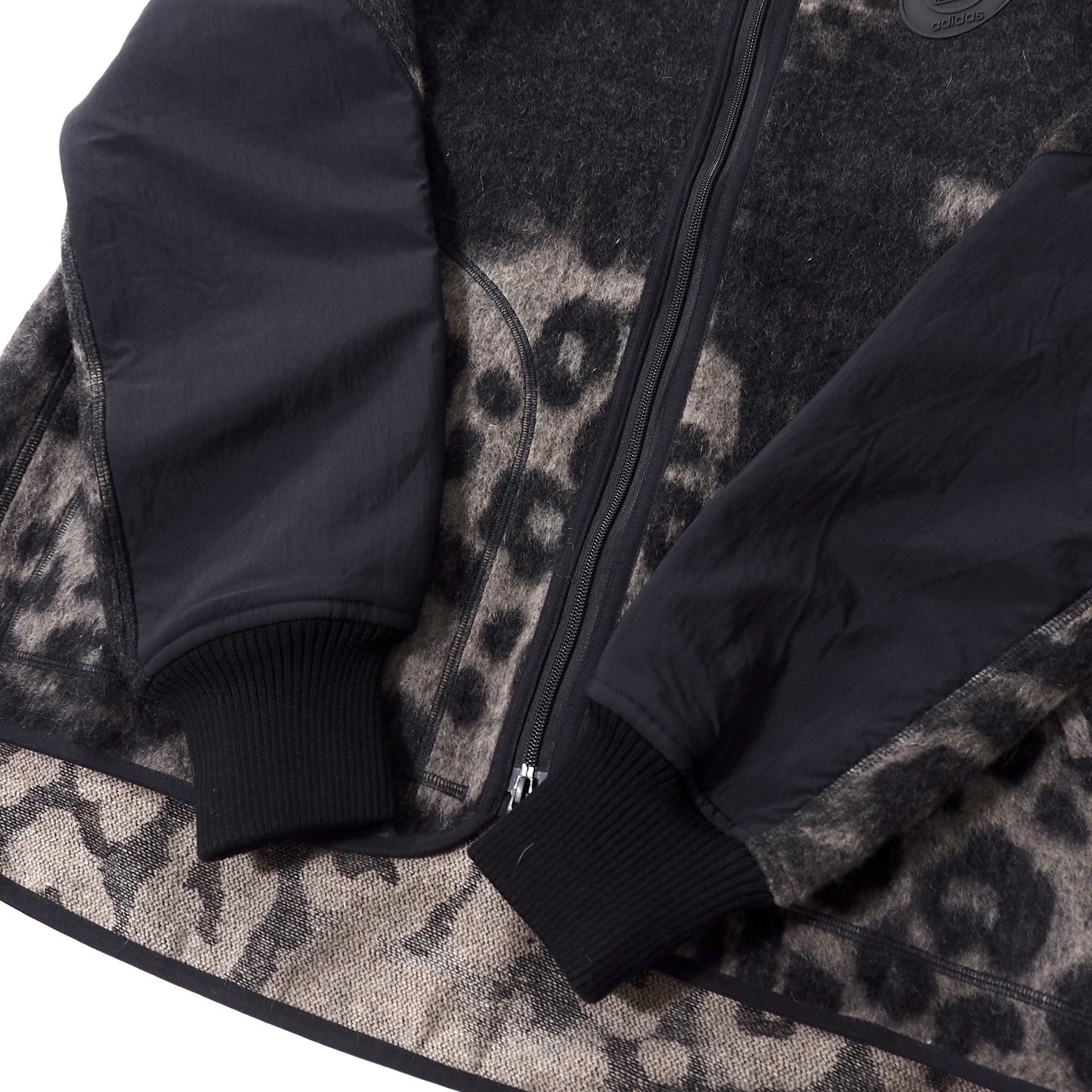 未使用 ワイスリー Y-3 フリース ジャケット S グレージュ レオパード メンズ 正規品 4-CI067