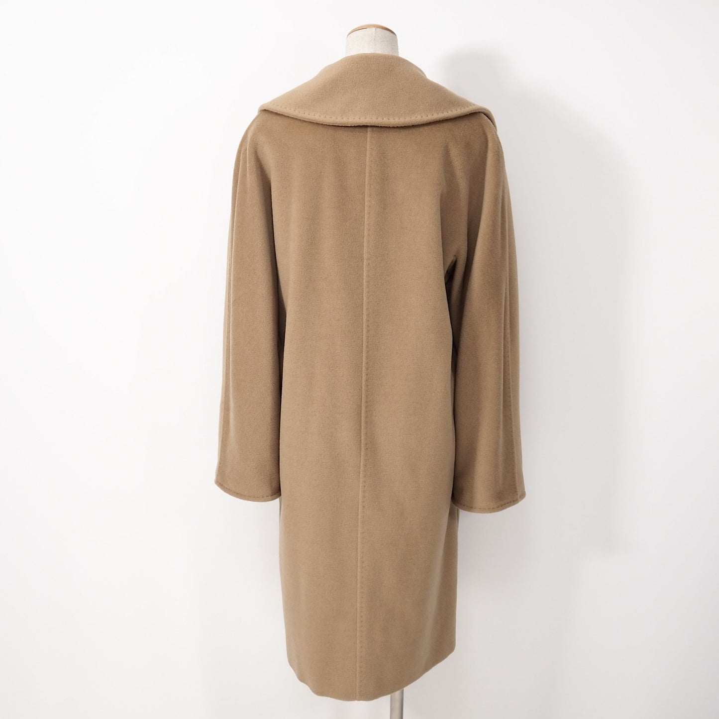 良品 マックスマーラ Max Mara ウール カシミヤ ダブルブレスト コート 40 ブラウン レディース 正規品 4-CL038