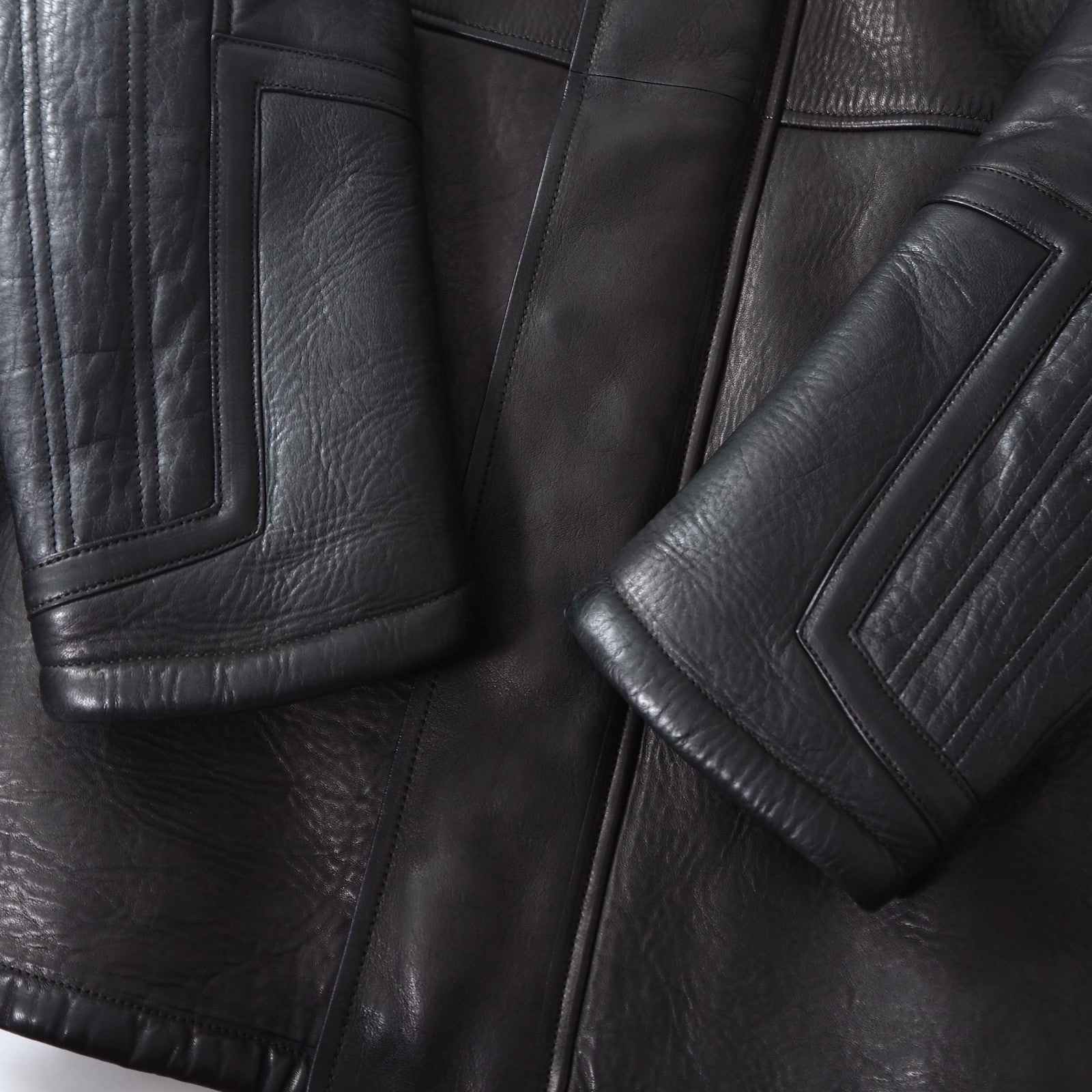 美品 ルイヴィトン Louis Vuitton ナッパレザー ムートン コート