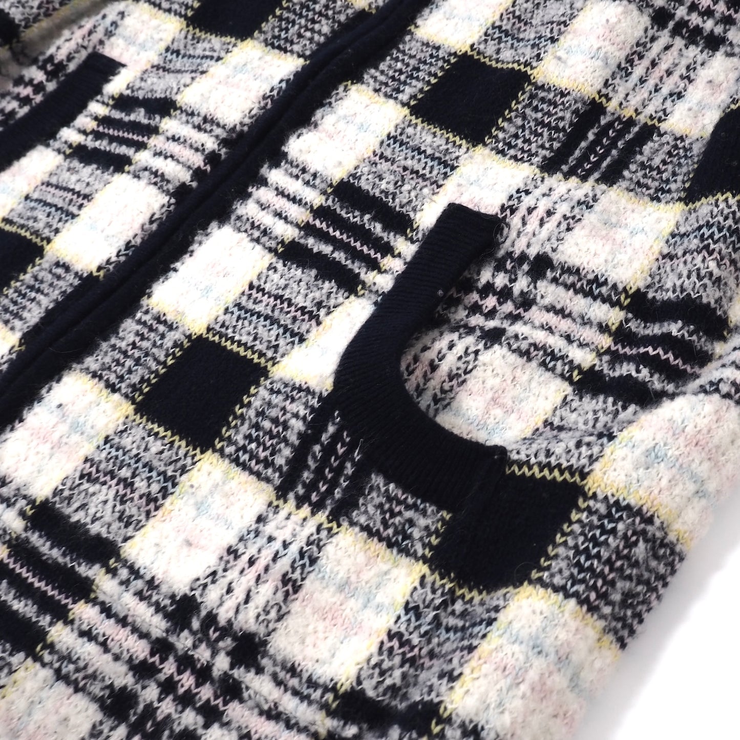 良品 クレージュ courreges ヴィンテージ フード付き ロング丈 パーカー ワンピース 9 ネイビー/ホワイト レディース 正規品 4-ZA066