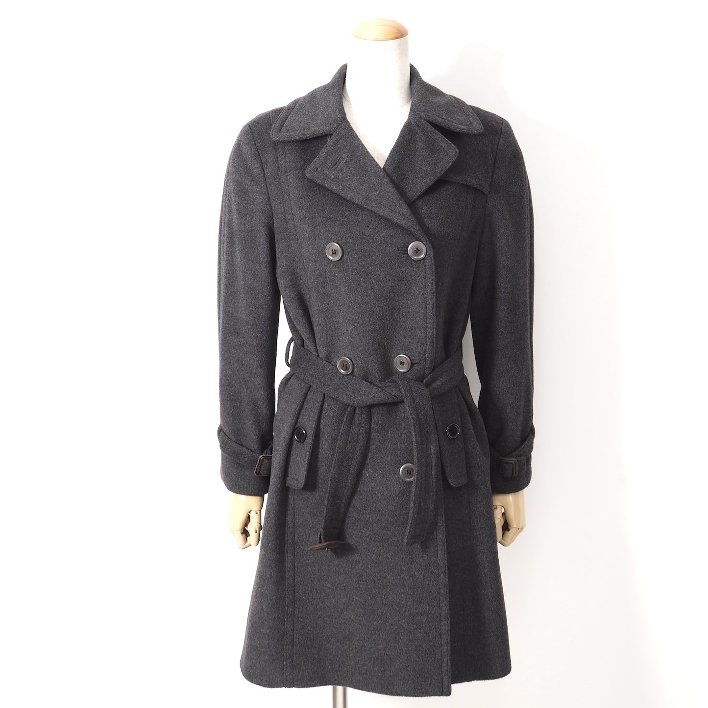 ボス BOSS ウール アンゴラ カシゴラ コート 36 グレー レディース 正規品 4-ZD067