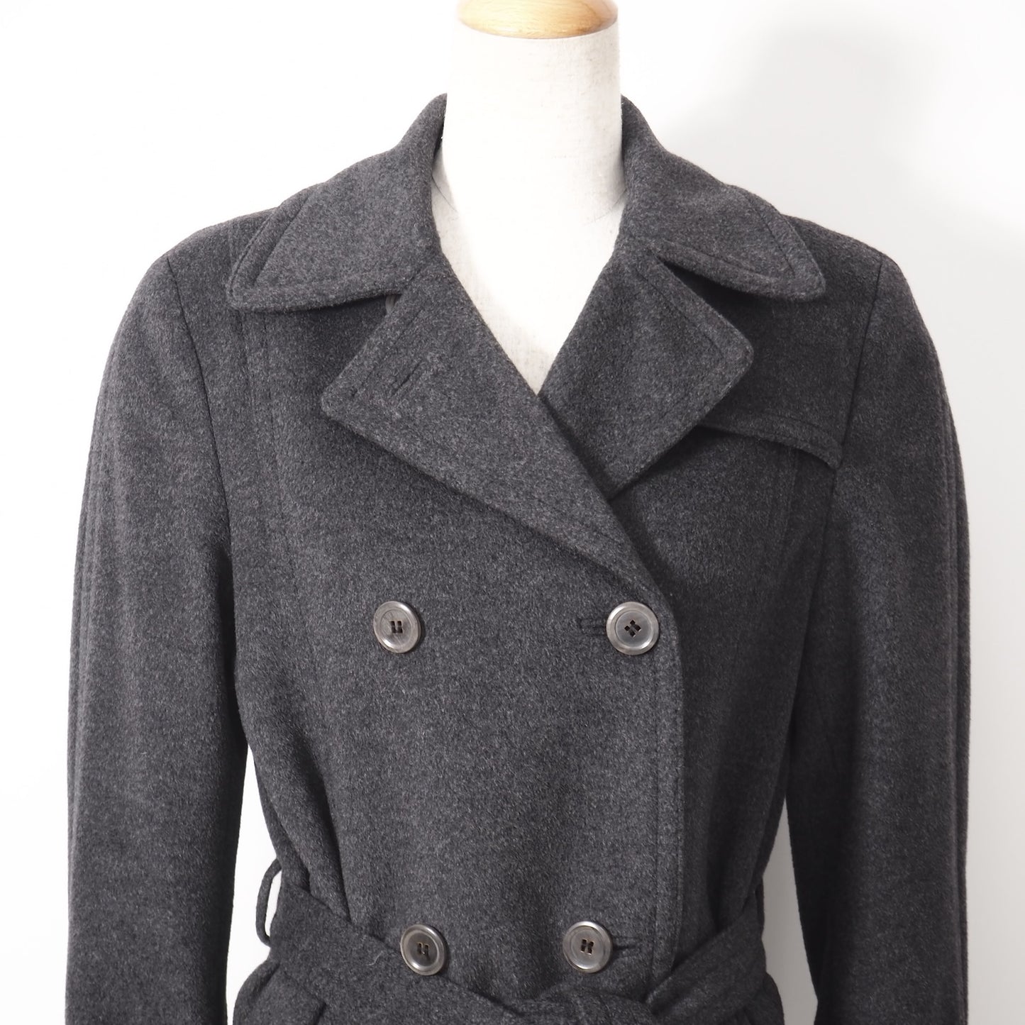 ボス BOSS ウール アンゴラ カシゴラ コート 36 グレー レディース 正規品 4-ZD067