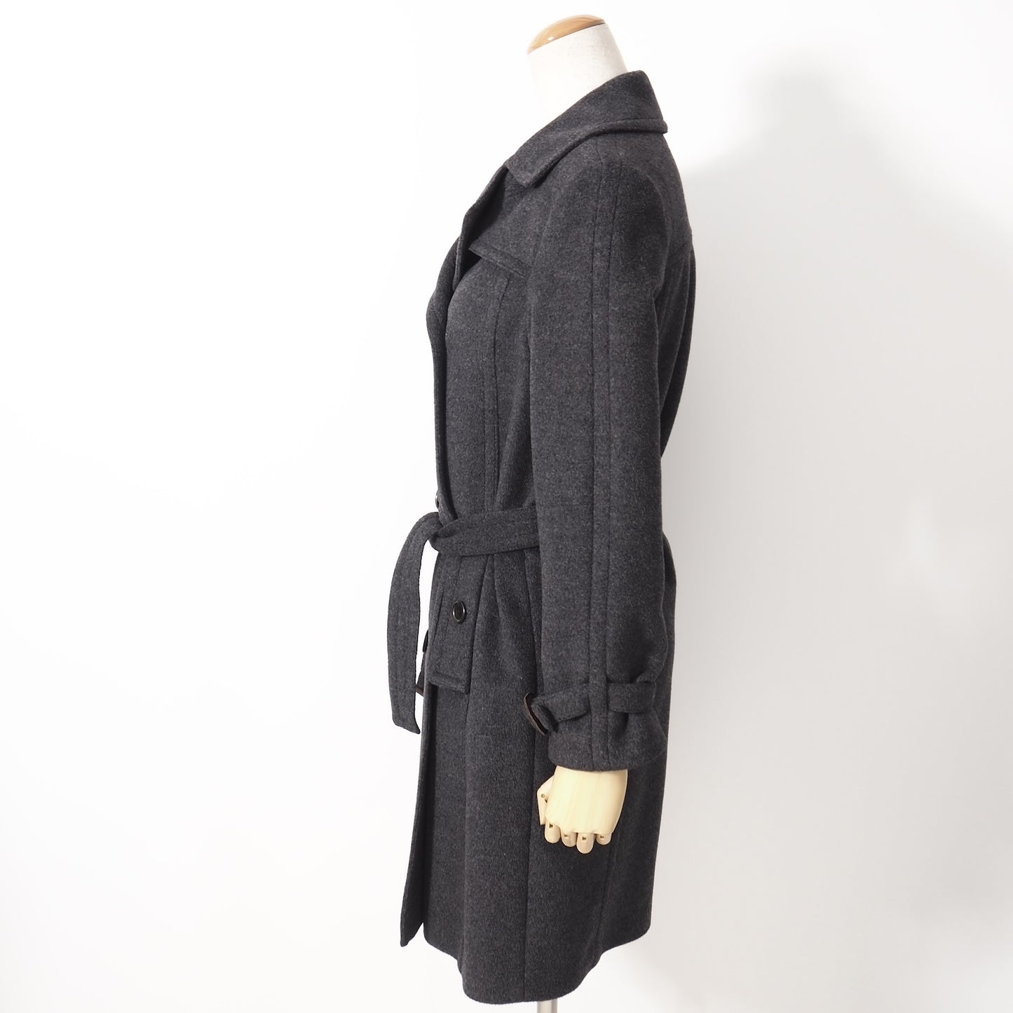 ボス BOSS ウール アンゴラ カシゴラ コート 36 グレー レディース 正規品 4-ZD067