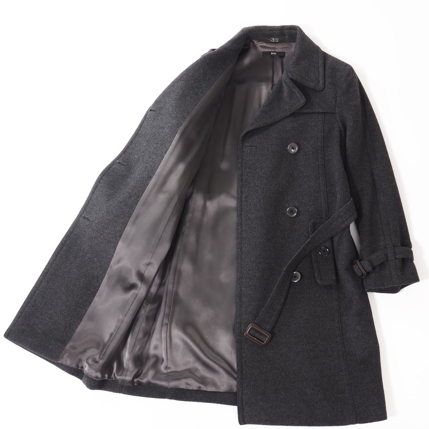 ボス BOSS ウール アンゴラ カシゴラ コート 36 グレー レディース 正規品 4-ZD067