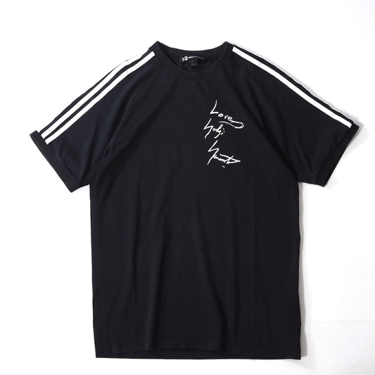 ワイスリー Y-3 ヨウジヤマモト yhoji yamamoto アディダス 半袖 カットソー Tシャツ S 大きめ ブラック メンズ 正規品 4-ZH010