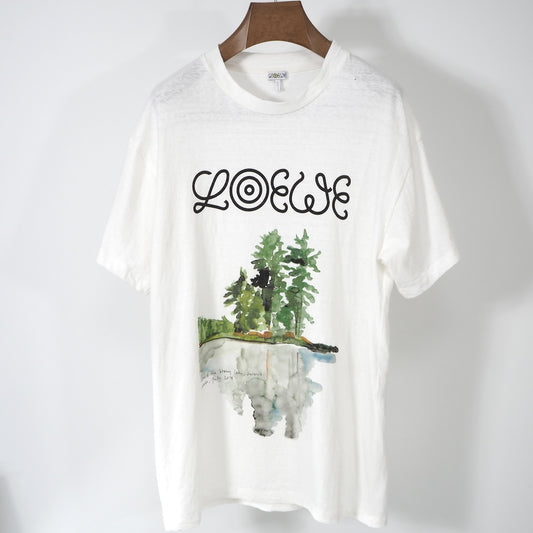 ロエベ LOEWE 2018AW  半袖 Tシャツ S ホワイト メンズ 正規品 5-DD017