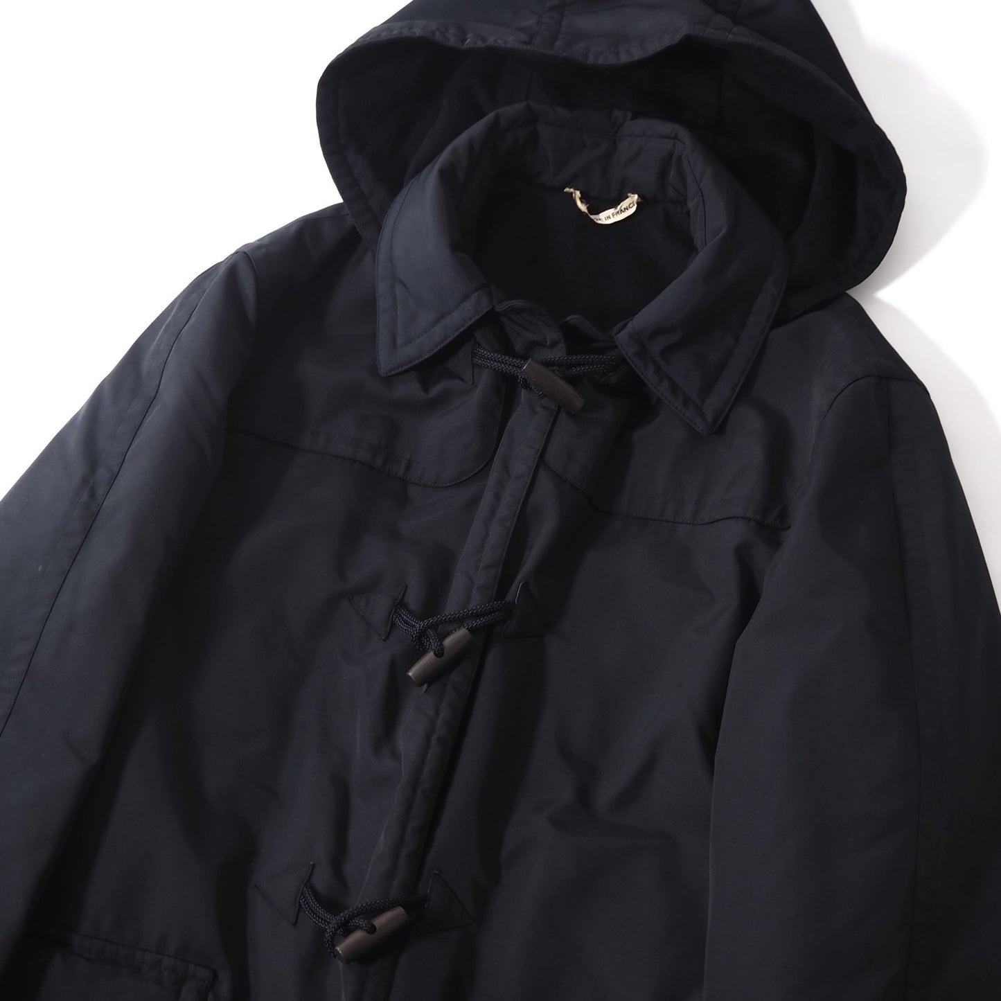 エルメス HERMES ヴィンテージ ダッフルコート 50 ブラック メンズ 正規品 5-DD019