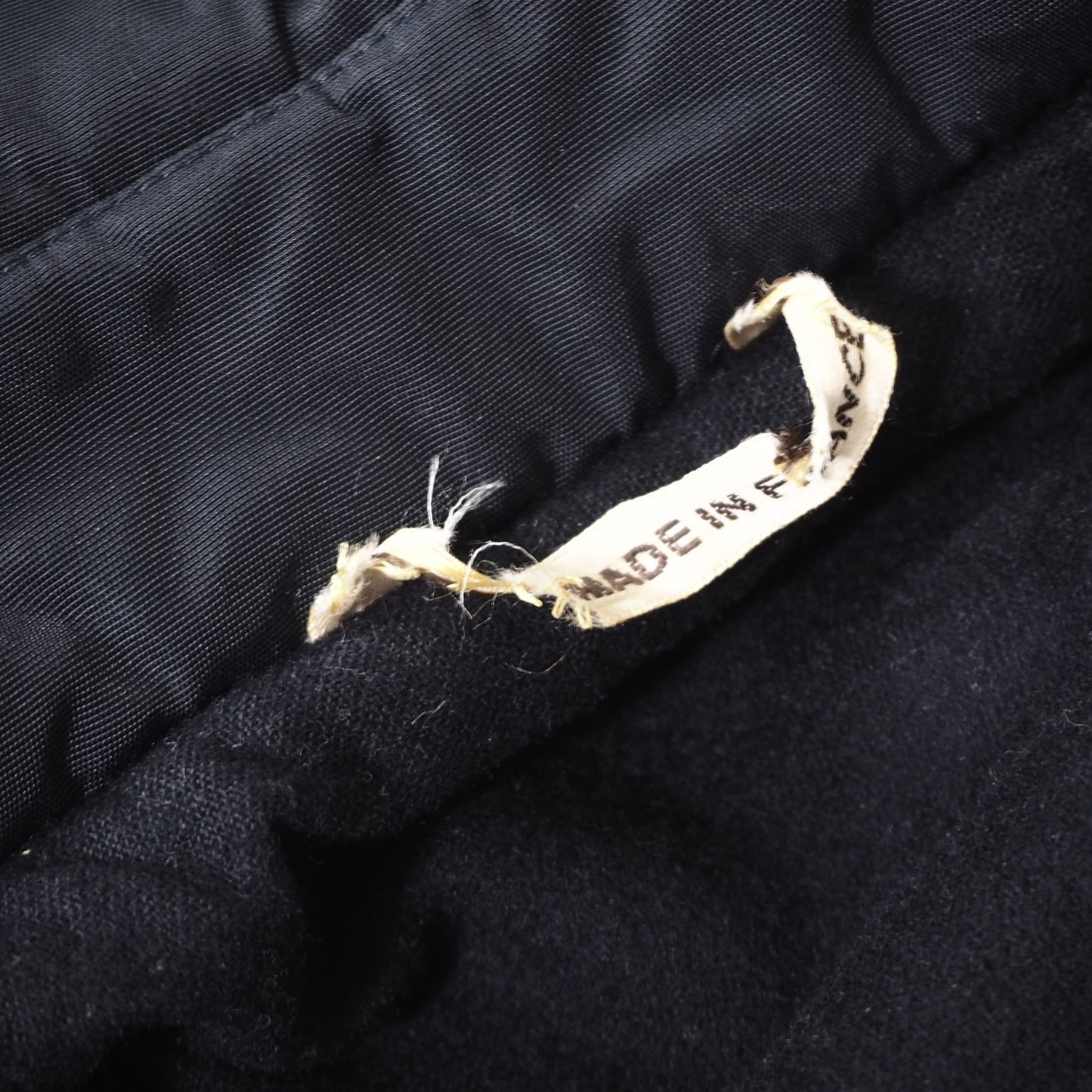 エルメス HERMES ヴィンテージ ダッフルコート 50 ブラック メンズ 正規品 5-DD019