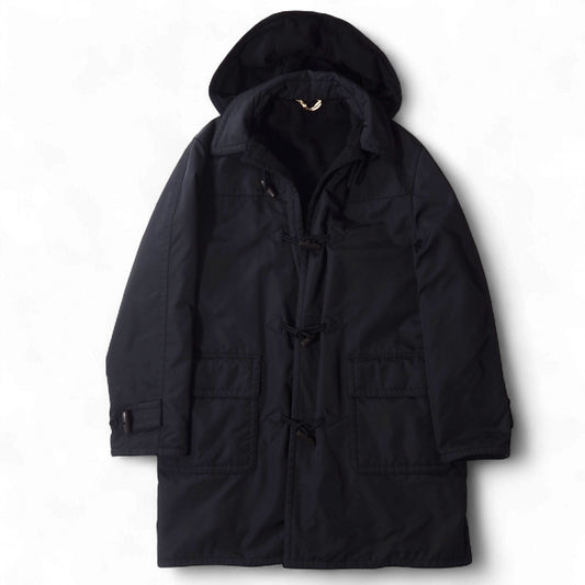 エルメス HERMES ヴィンテージ ダッフルコート 50 ブラック メンズ 正規品 5-DD019