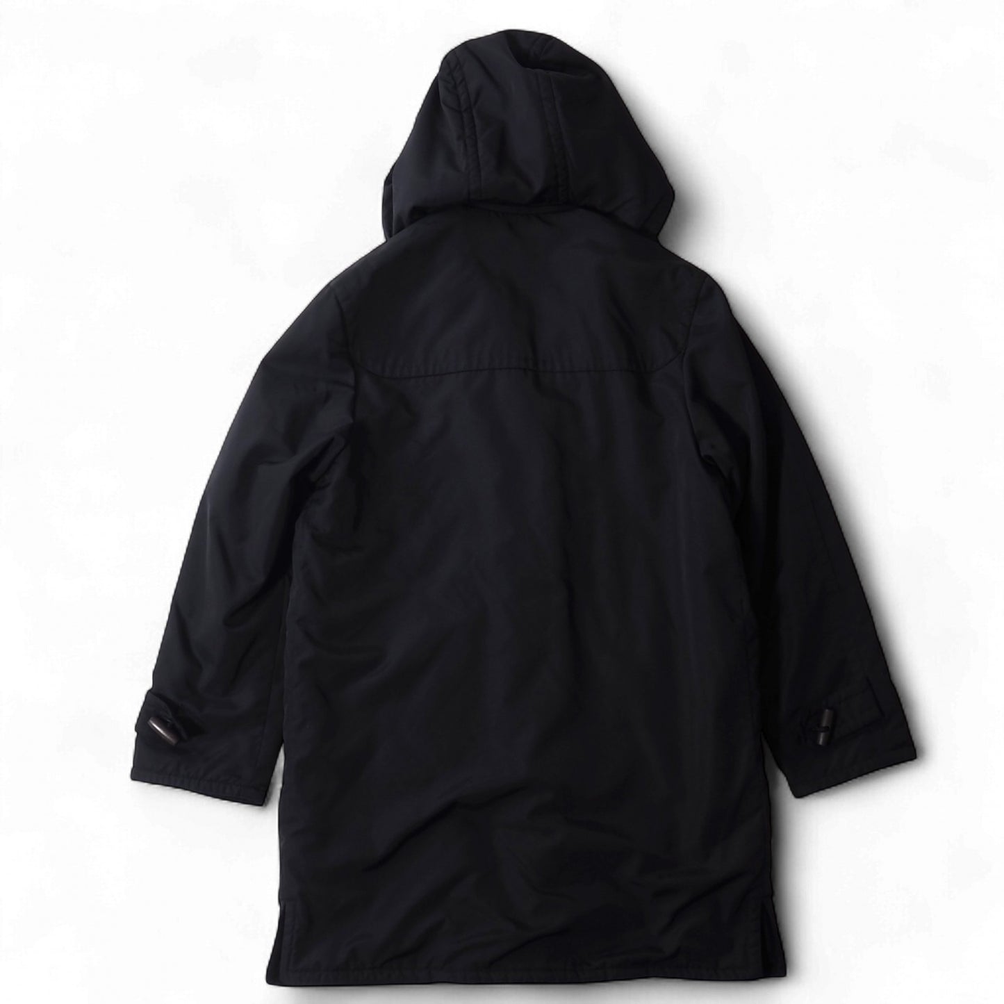 エルメス HERMES ヴィンテージ ダッフルコート 50 ブラック メンズ 正規品 5-DD019