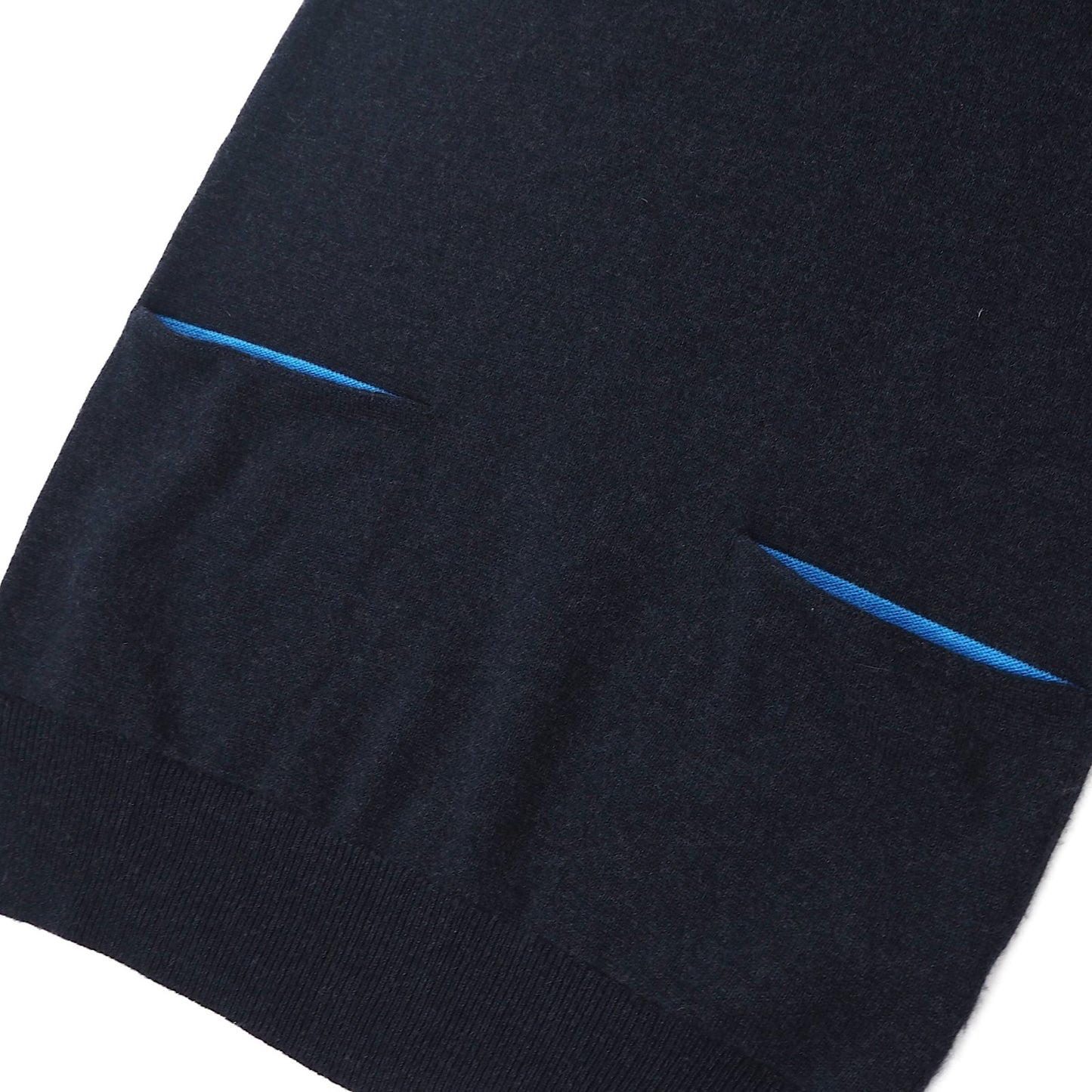 美品 エルメス HERMES ピュアカシミヤ ワンピース 38 ダークネイビー レディース 正規品 5-DE048