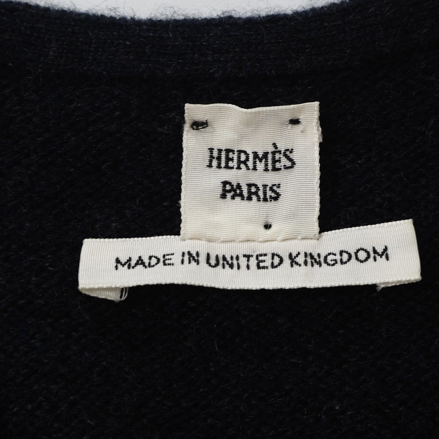 美品 エルメス HERMES ピュアカシミヤ ワンピース 38 ダークネイビー レディース 正規品 5-DE048