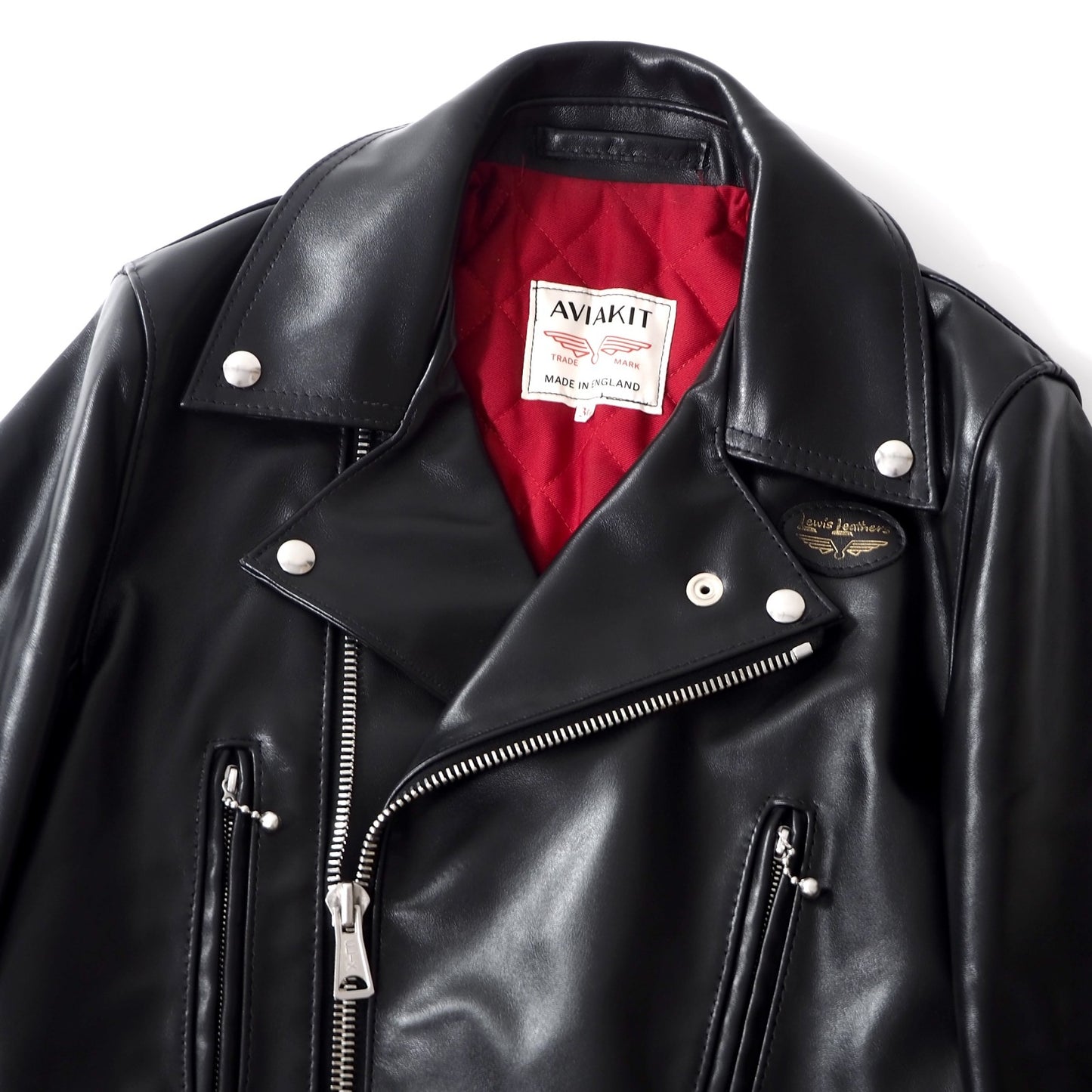良品 ルイスレザー Lewis Leathers Cyclone サイクロン レザー ダブルライダースジャケット 36 ブラック メンズ 正規品 5-DF072