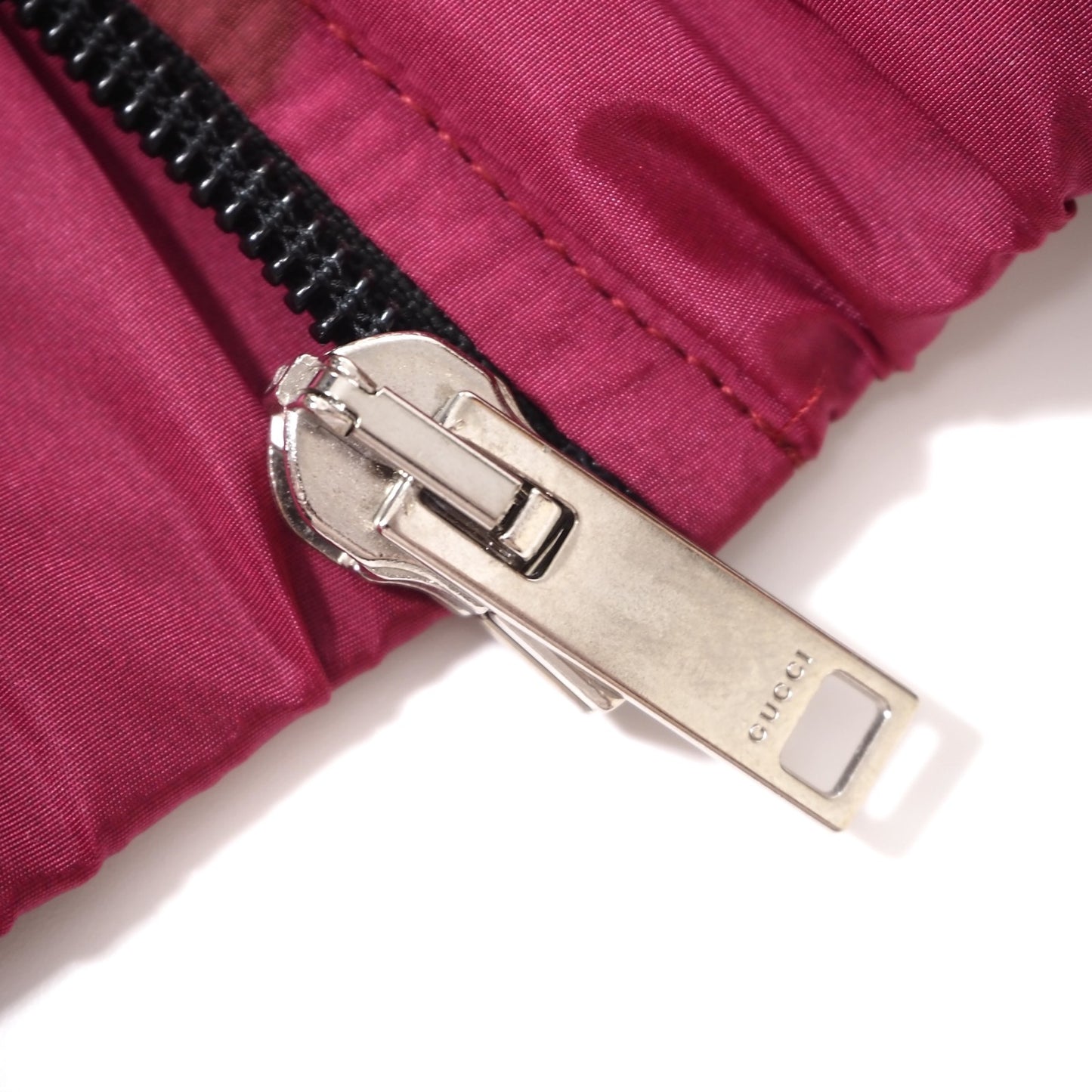 美品 グッチ GUCCI ケリングジャパン ホース タッセル柄 ジップアップ ジャケット ブルゾン S ワインレッド メンズ 正規品 5-DG089