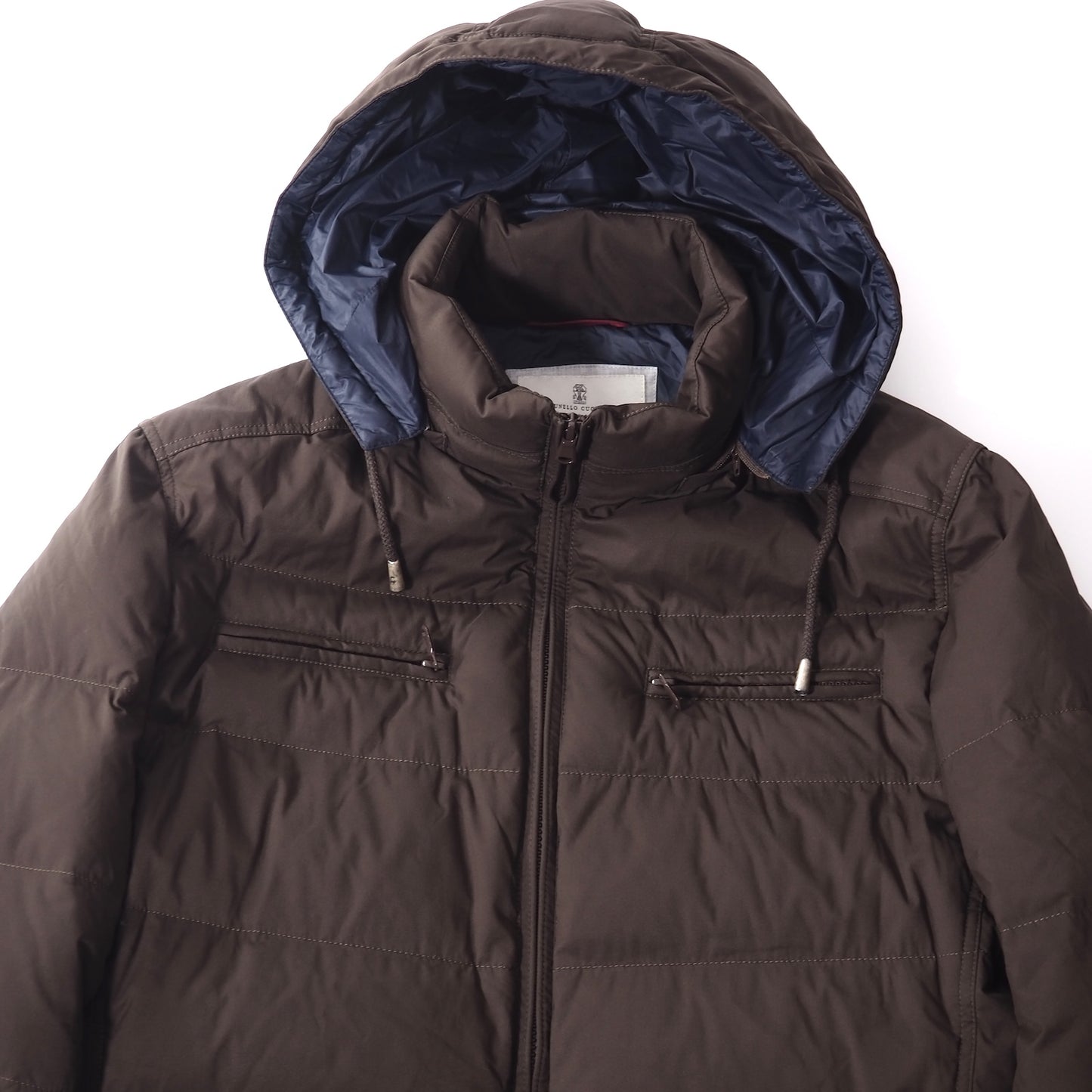 良品 ブルネロクチネリ BRUNELLO CUCINELLI ダウンジャケット M ダークブラウン メンズ 正規品 5-DI109