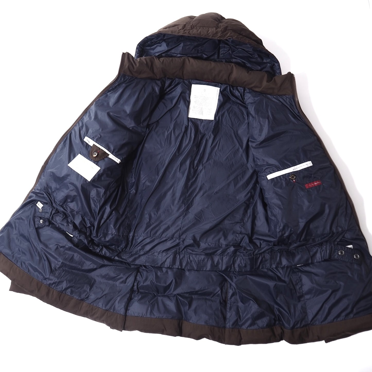 良品 ブルネロクチネリ BRUNELLO CUCINELLI ダウンジャケット M ダークブラウン メンズ 正規品 5-DI109