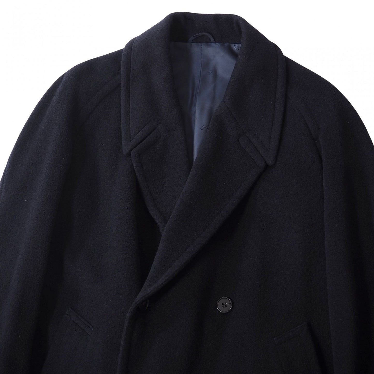 美品 クリスチャンディオール Christian Dior MONSIEUR ヴィンテージ ダブルブレスト アルパカ コート S メンズ 5-DI113
