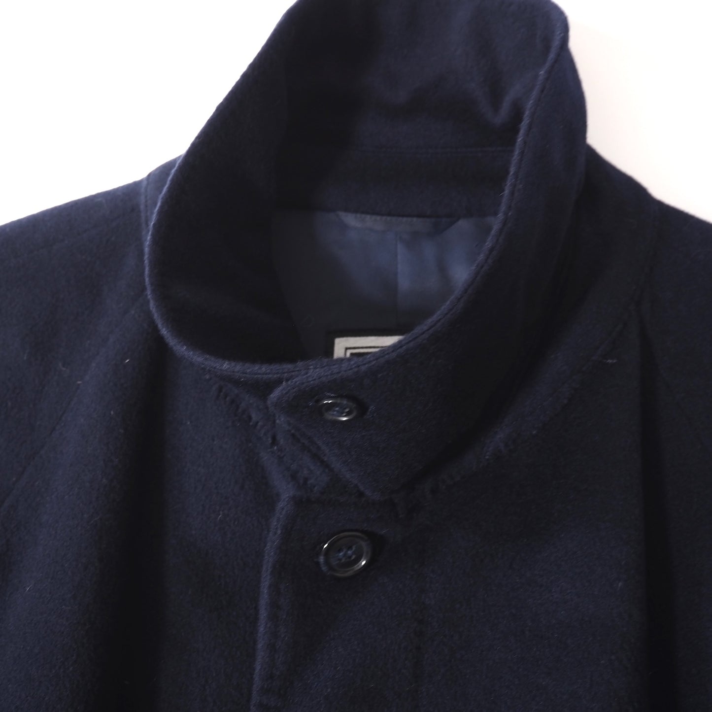 クリスチャンディオール Christian Dior MONSIEUR ヴィンテージ カシミヤ ステンカラー コート L ネイビー メンズ 正規品 5-DJ115