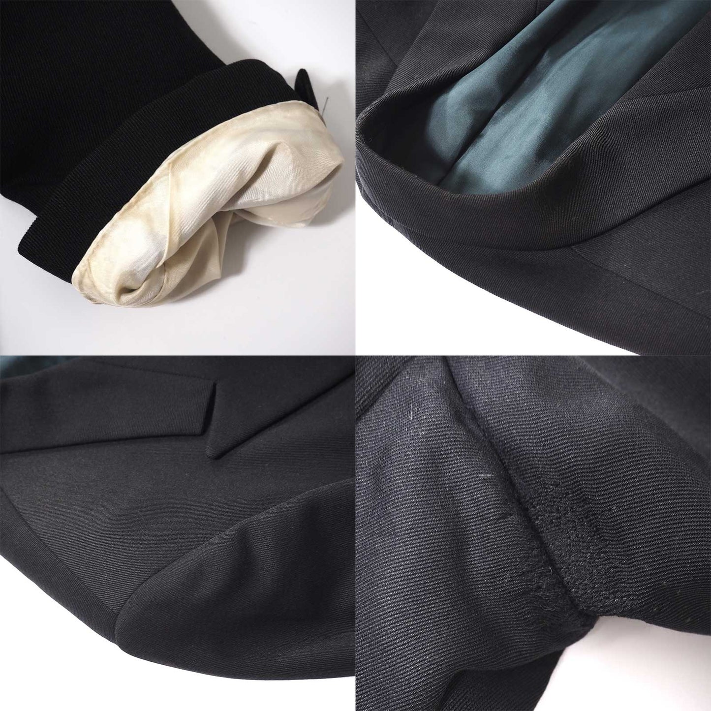 ジョルジオアルマーニ GIORGIO ARMANI ダブルブレスト ウール スーツ 46 ブラック メンズ 正規品 5-DJ116