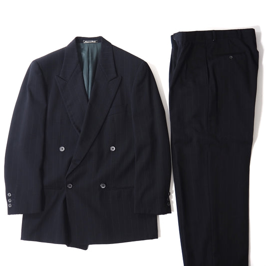 ジョルジオアルマーニ GIORGIO ARMANI ヴィンテージ ウール スーツ 46 ダークネイビー メンズ 正規品 5-DJ117