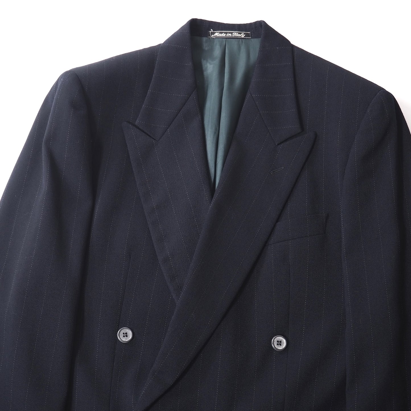 ジョルジオアルマーニ GIORGIO ARMANI ヴィンテージ ウール スーツ 46 ダークネイビー メンズ 正規品 5-DJ117