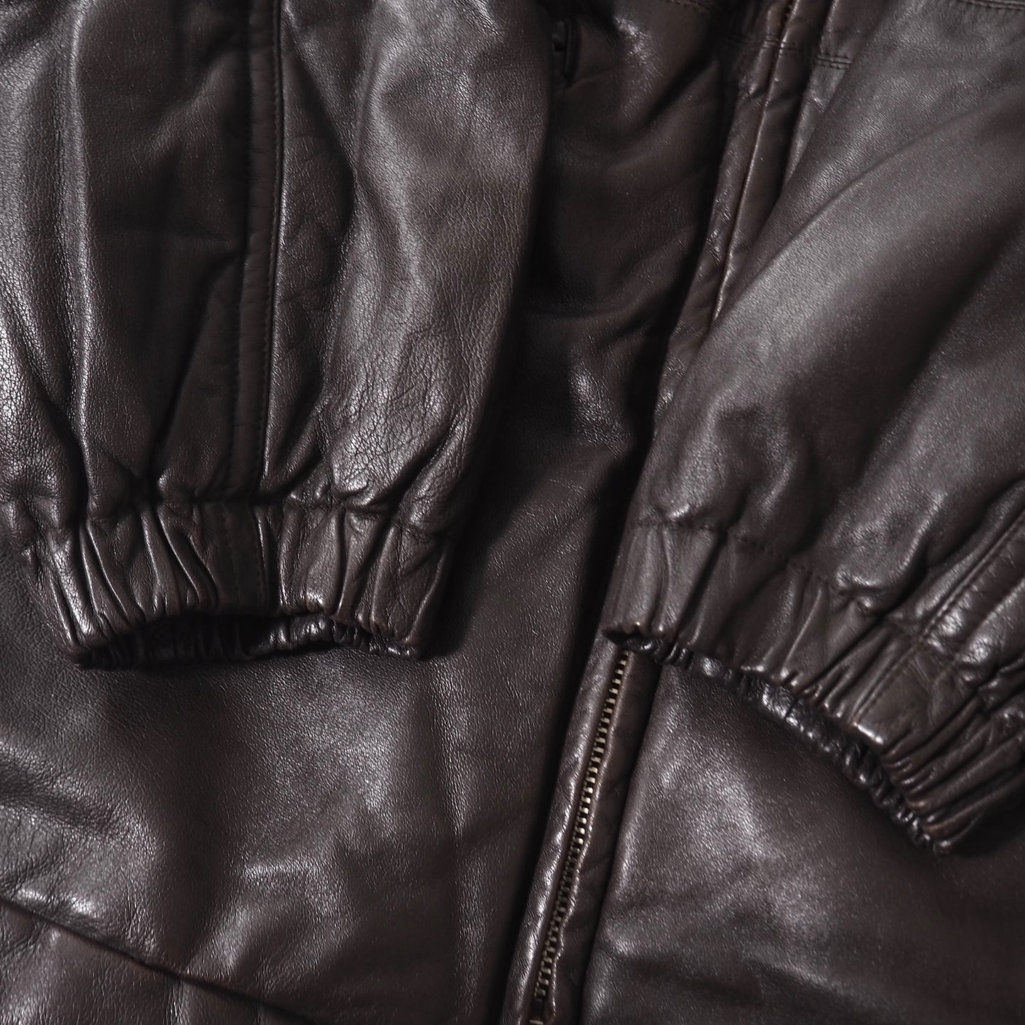 アイエス イッセイミヤケ スポーツ I.S ISSEY MIYAKE SPORT ヴィンテージ ラムレザー フーデッド ジャケット M ダークブラウン メンズ 正規品 5-DJ119