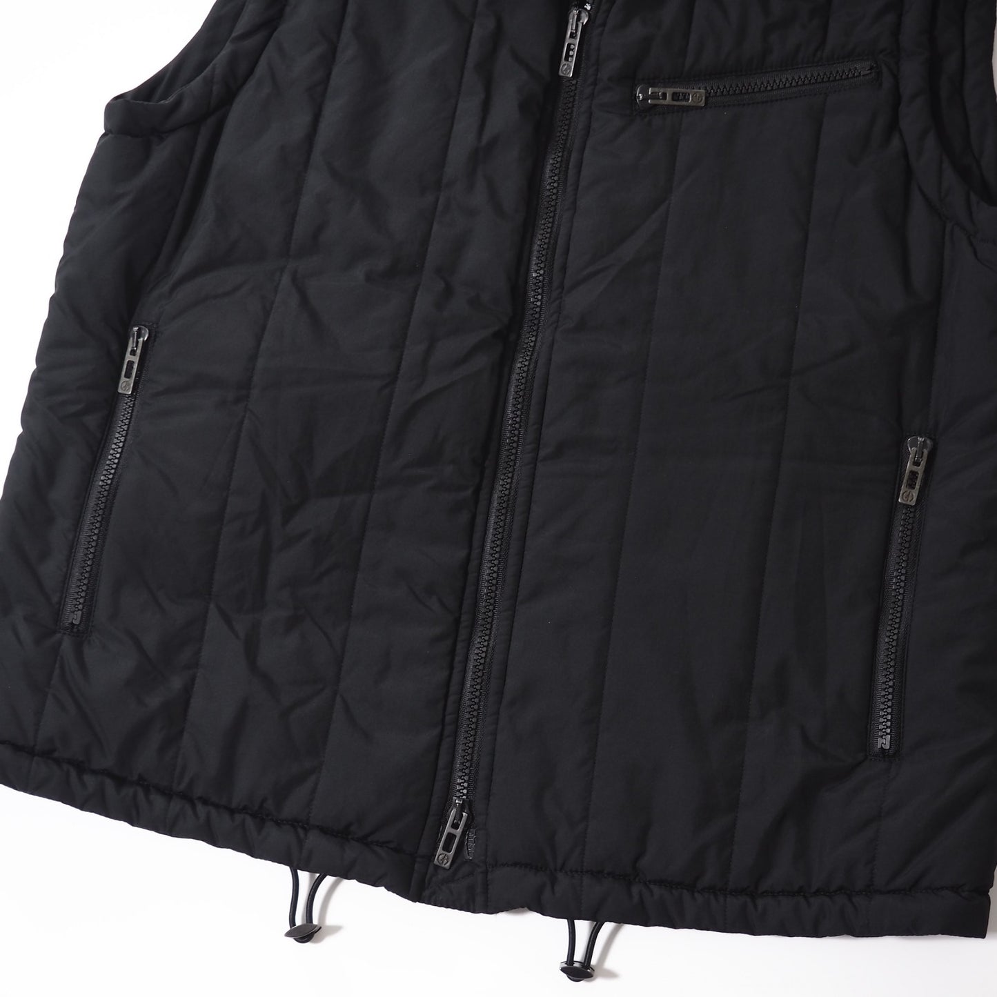 良品 ジョルジオアルマーニ GIORGIO ARMANI イタリア製 中綿 ベスト ジャケット 48 ブラック メンズ 正規品 5-DJ120