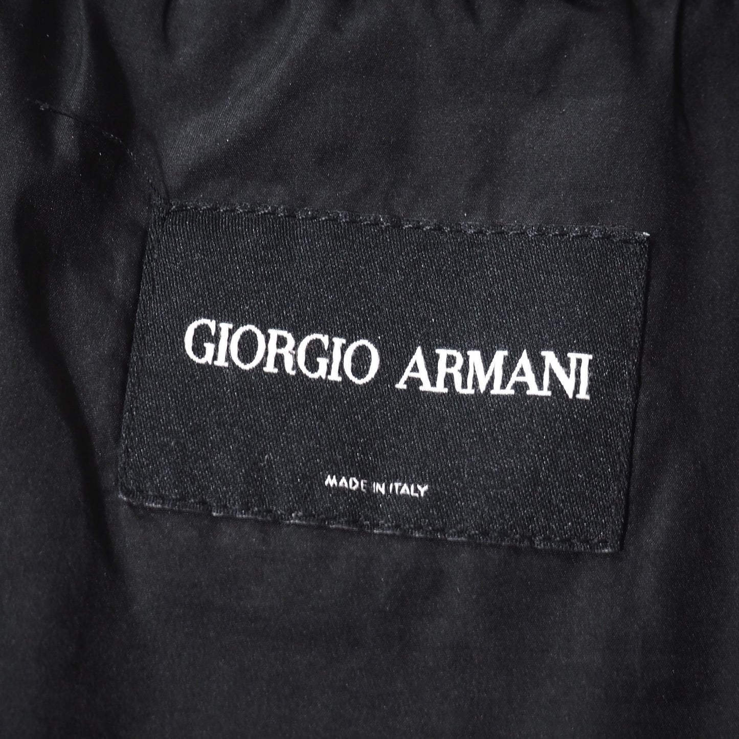 良品 ジョルジオアルマーニ GIORGIO ARMANI イタリア製 中綿 ベスト ジャケット 48 ブラック メンズ 正規品 5-DJ120