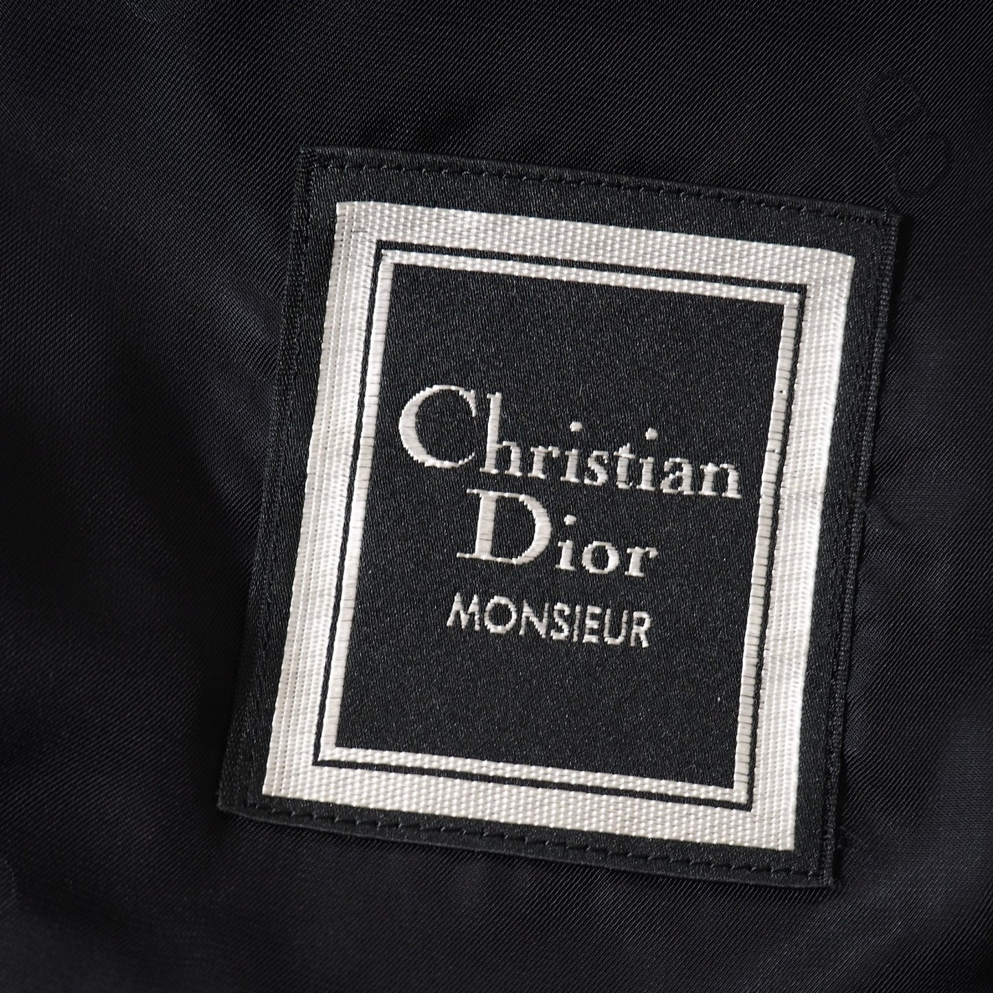 良品 クリスチャンディオール Christian Dior MONSIEUR 金ボタン ピュアカシミヤ ダブルブレスト ジャケット 92-82-165 ブラック メンズ 正規品 5-DJ128