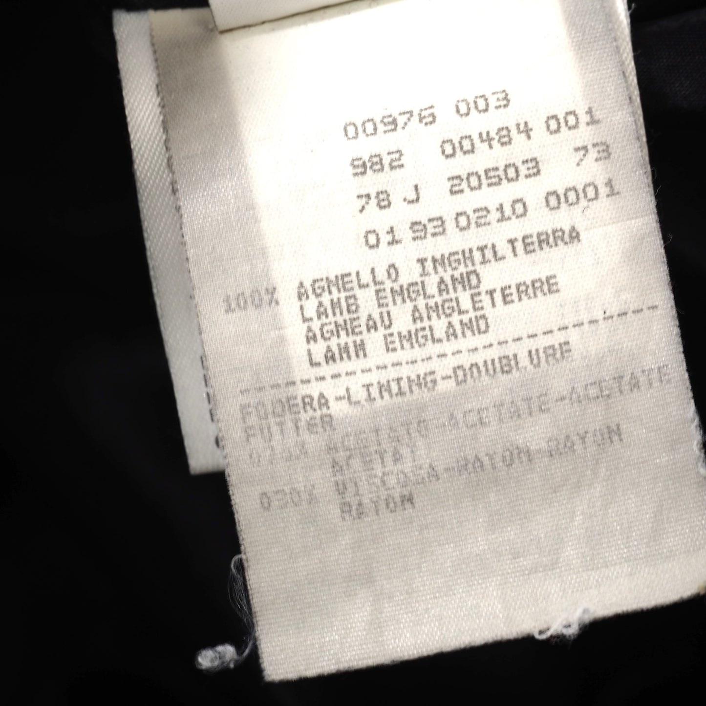 良品 ジョルジオアルマーニ GIORGIO ARMANI 黒タグ レザー ジャケット 52 ブラック メンズ 正規品 5-DJ130