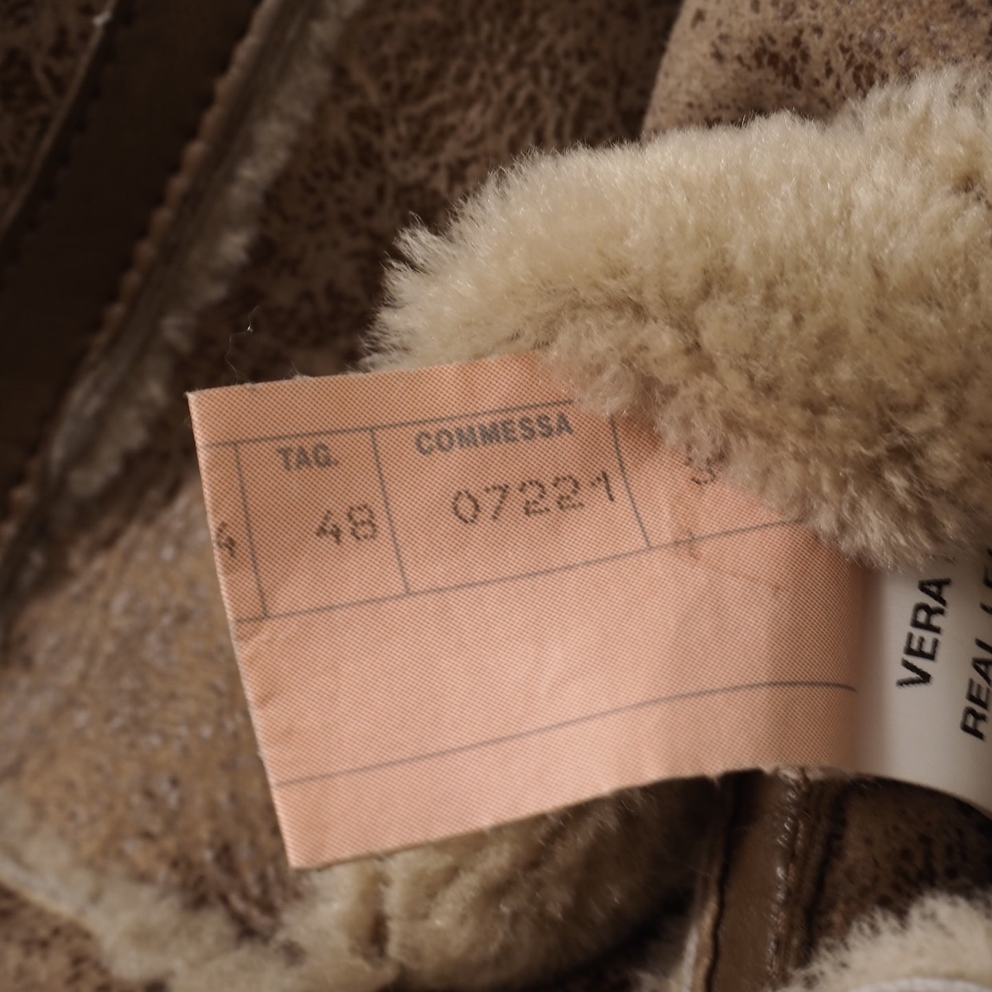 良品 ドルチェ＆ガッバーナ DOLCE＆GABBANA レザー ムートン コート 48 ライトブラウン メンズ 正規品 5-DJ147