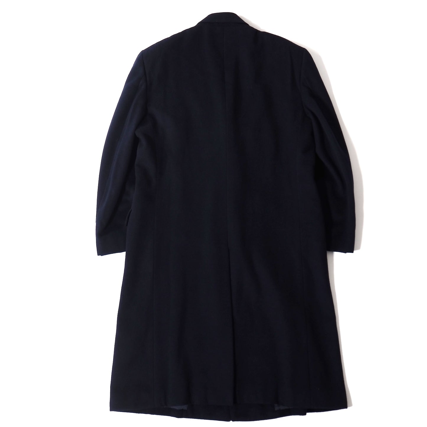 良品 クリスチャンディオール Christian Dior MONSIEUR ヴィンテージ ピュアカシミヤ ダブルブレスト コート L ダークネイビー メンズ 正規品 5-DJ156