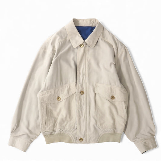 クリスチャンディオール Christian Dior MONSIEUR ヴィンテージ リバーシブル ジャケット コットン LL ベージュ ブルー メンズ 正規品 5-DK172