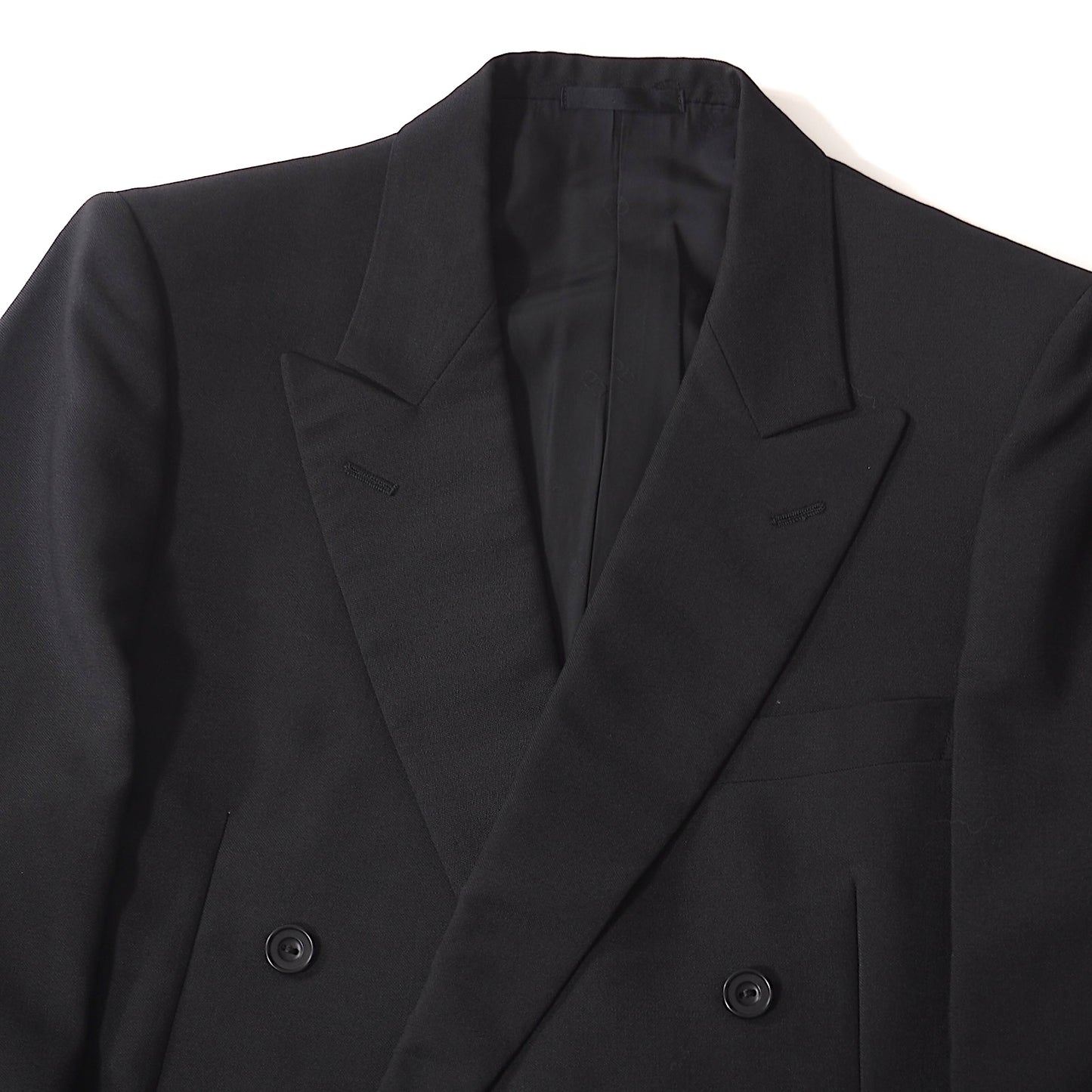 クリスチャンディオール Christian Dior MONSIEUR ヴィンテージ ダブルブレスト スーツ 96-88-165 ブラック メンズ 正規品 5-DK174