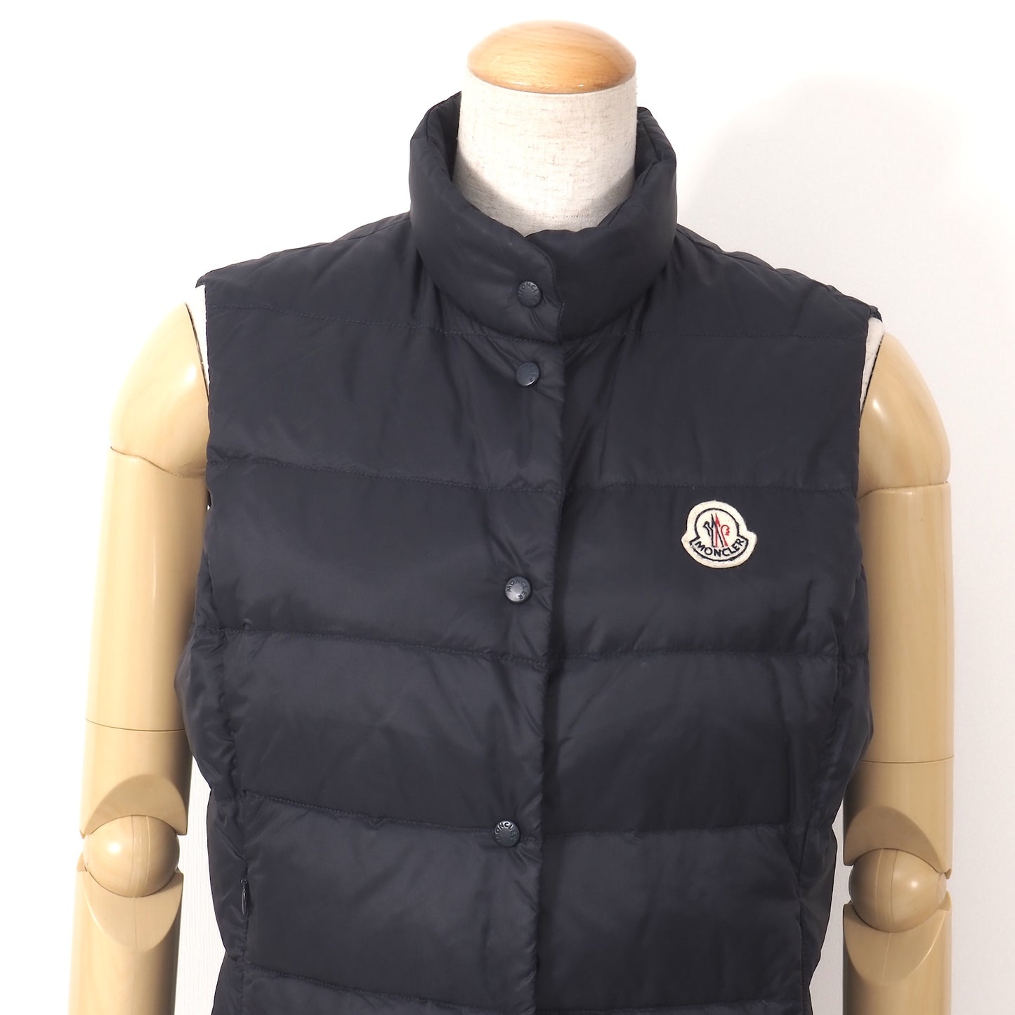 モンクレール MONCLER GHANA ダウンベスト 1 ネイビー レディース 正規品 5-DK182