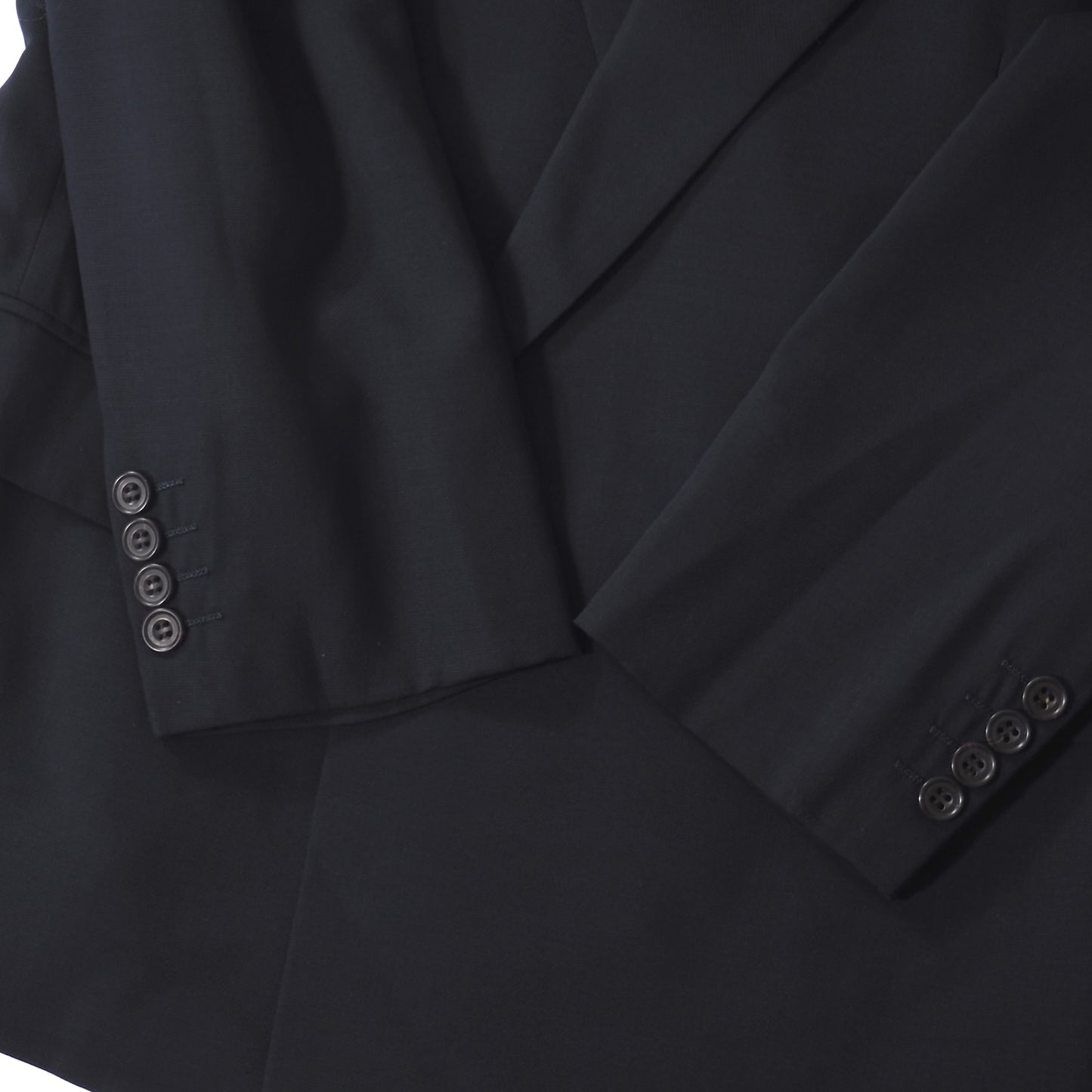 良品 クリスチャンディオール Christian Dior MONSIEUR ヴィンテージ ダブルブレスト ジャケット ウール 90-76-165 ダークネイビー メンズ 正規品 5-DK185