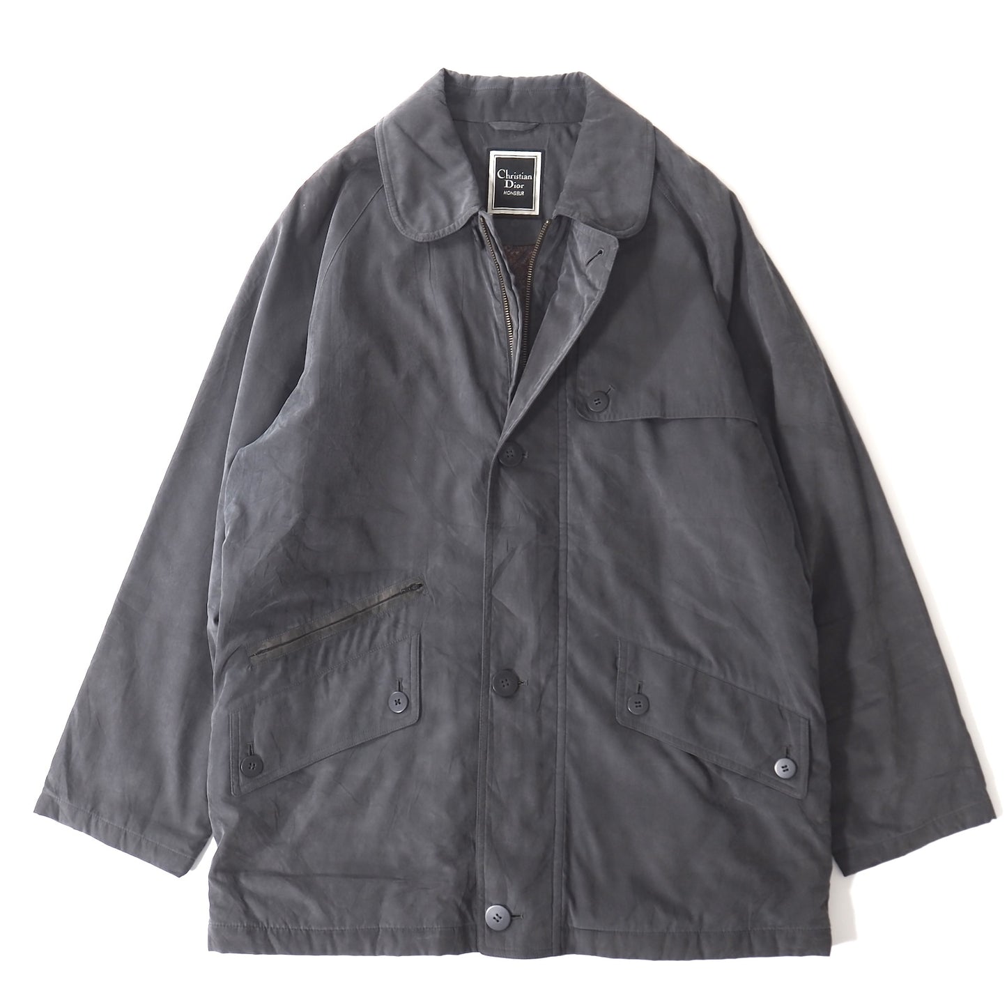 クリスチャンディオール Christian Dior MONSIEUR ヴィンテージ コート M グレー メンズ 正規品 5-DK186