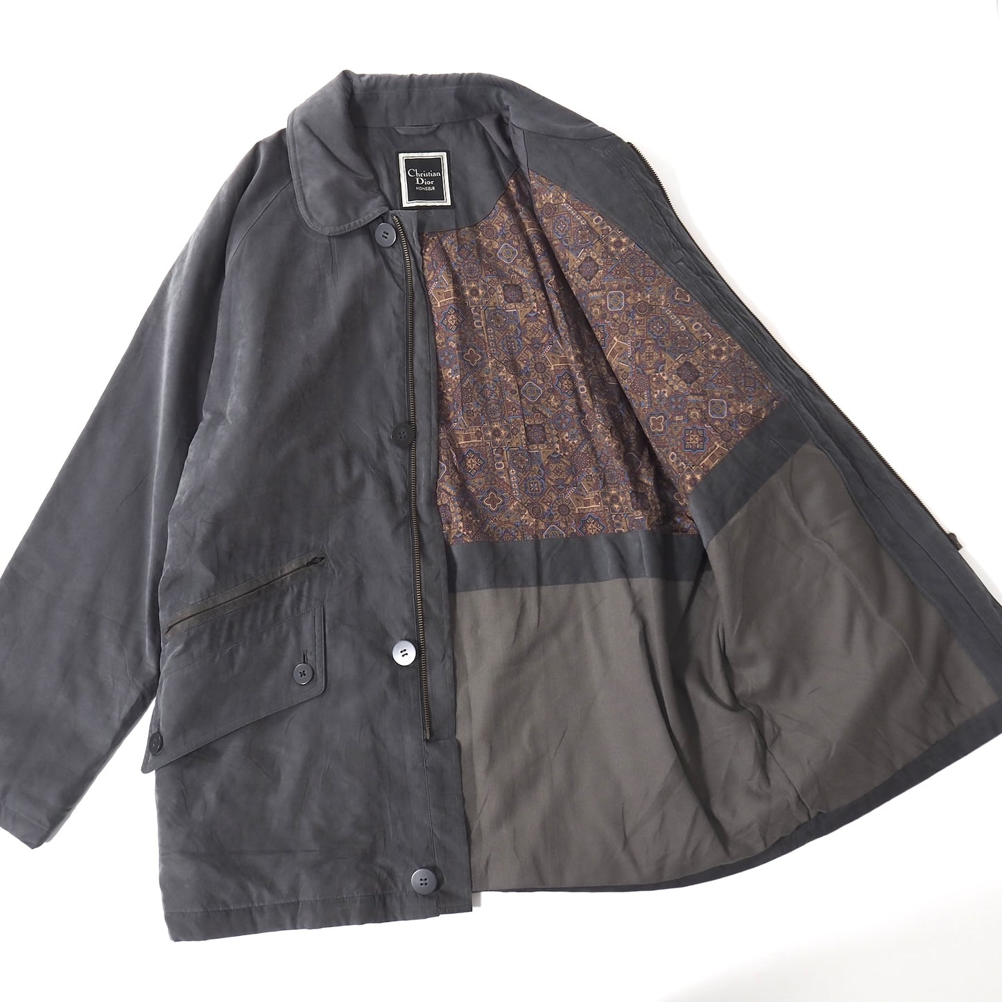 クリスチャンディオール Christian Dior MONSIEUR ヴィンテージ コート M グレー メンズ 正規品 5-DK186