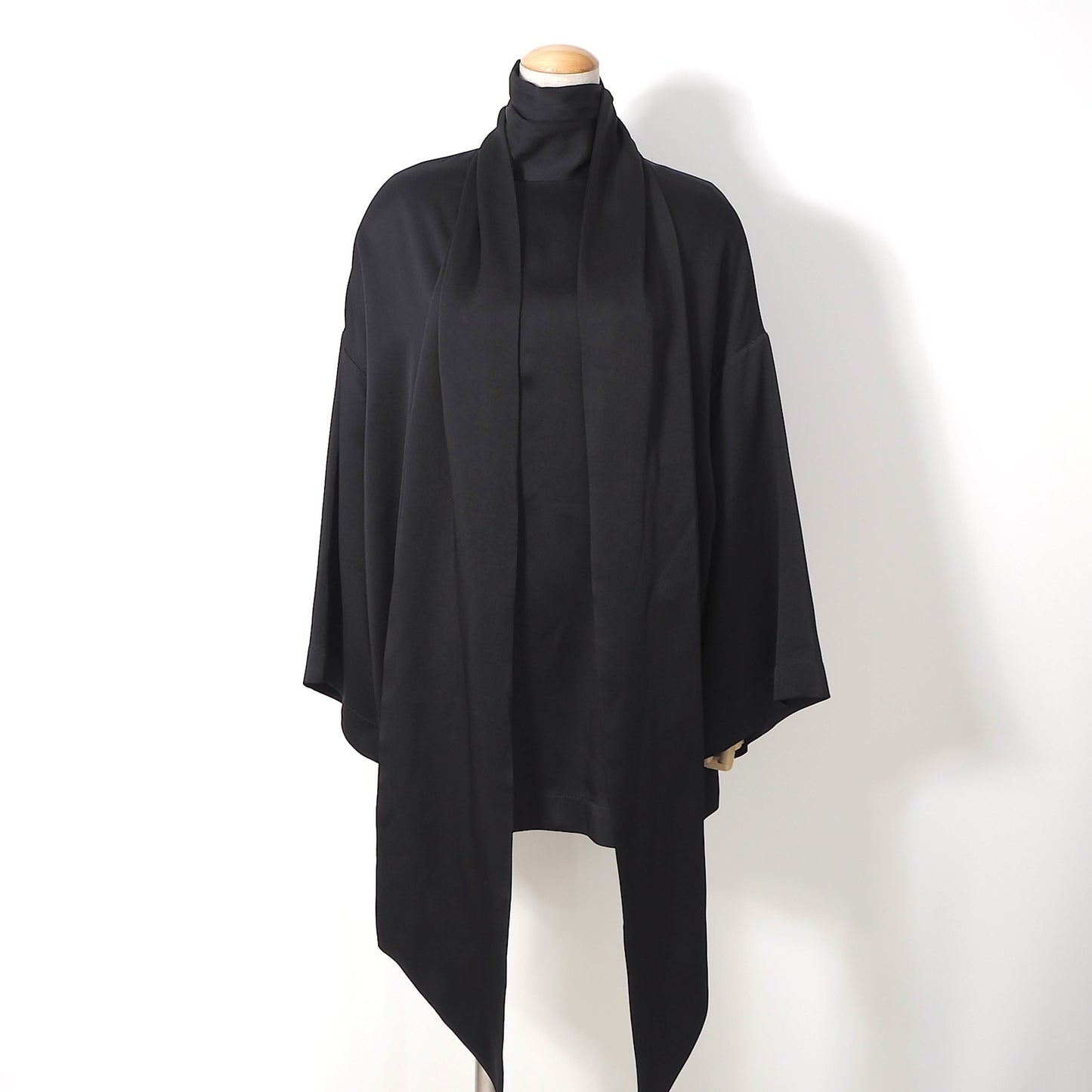 美品 サンローランパリ SAINT LAURENT 2024SS トップス チュニック 40 ブラック レディース 正規品 5-DL198