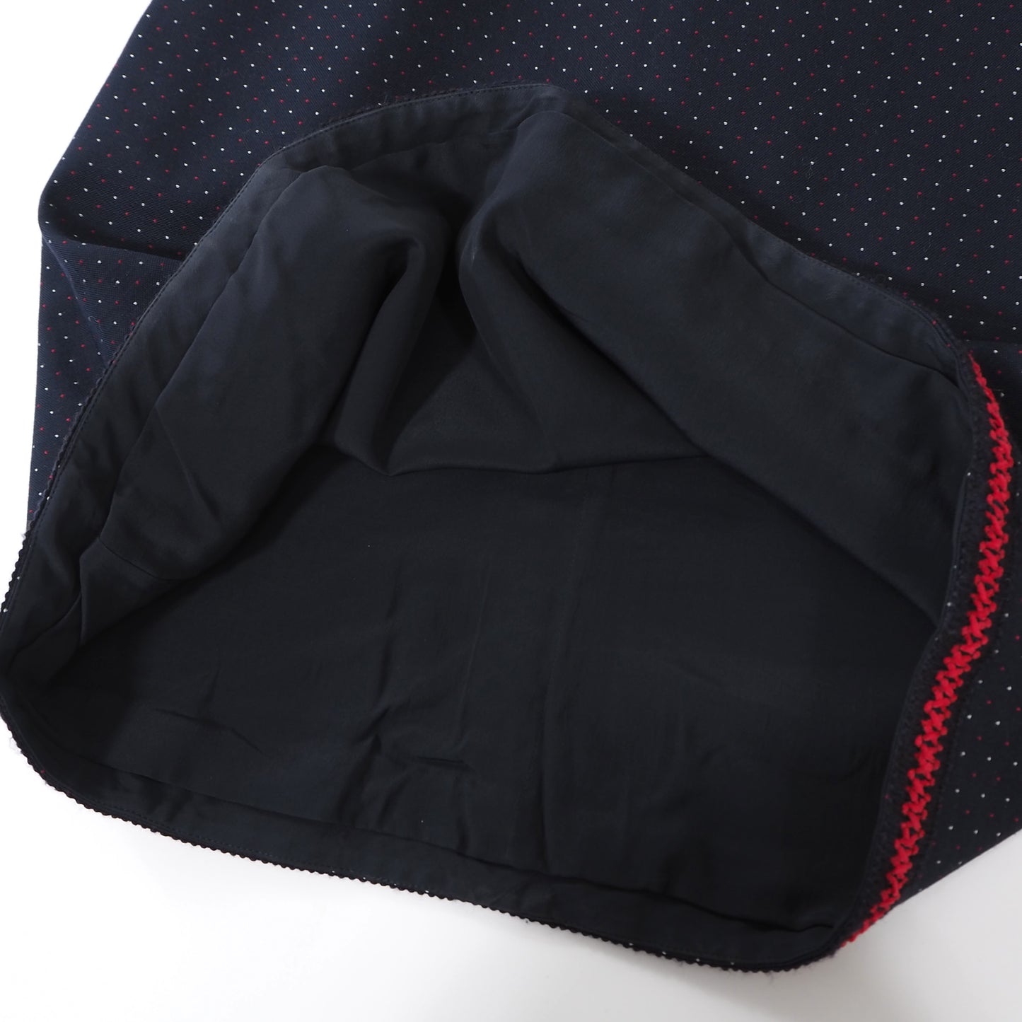 良品 グッチ GUCCI ノースリーブ ワンピース 42 ネイビー ドット柄 レディース 正規品 5-DL200